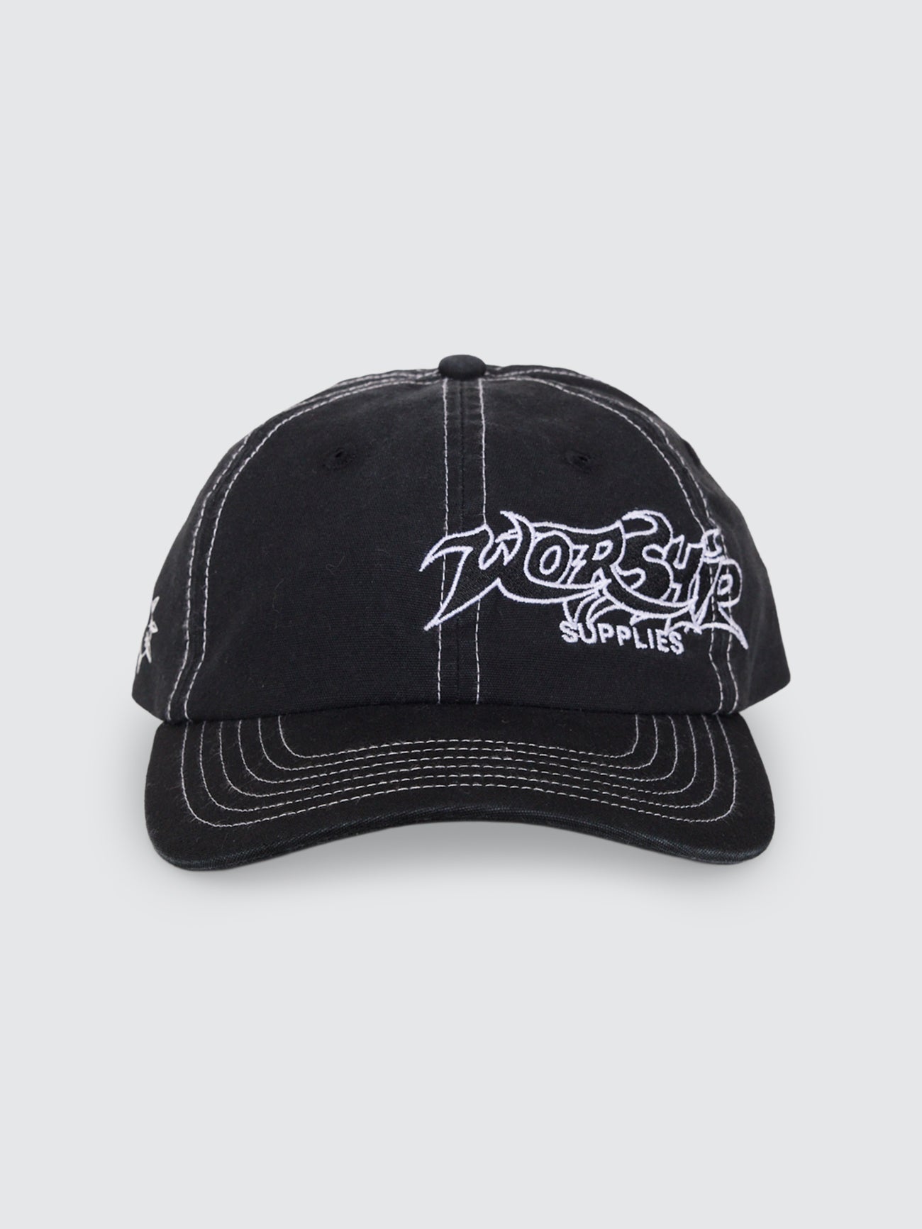 Spiker 6 Panel Cap - Washed Black