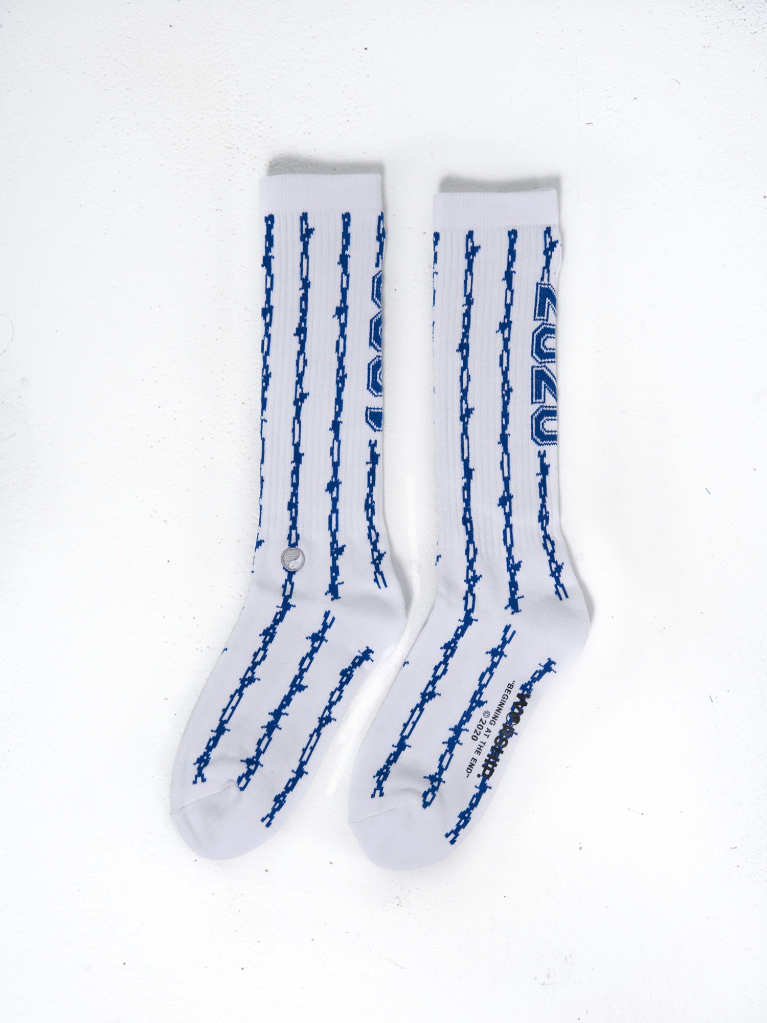 Team Spirit 3 Pack Socks - Black-White-Levitation Blue