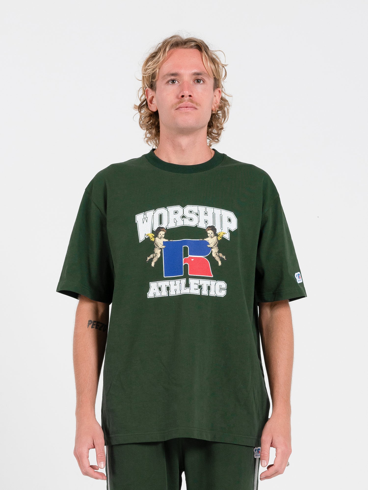 Groundskeepers Tee - Sycamore Green Vintage Washed