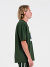 Groundskeepers Tee - Sycamore Green Vintage Washed