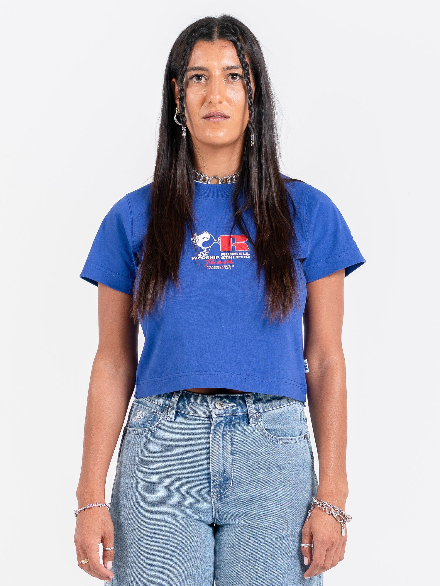 Team Spirit Boy Tee - Levitation Blue Vintage Washed