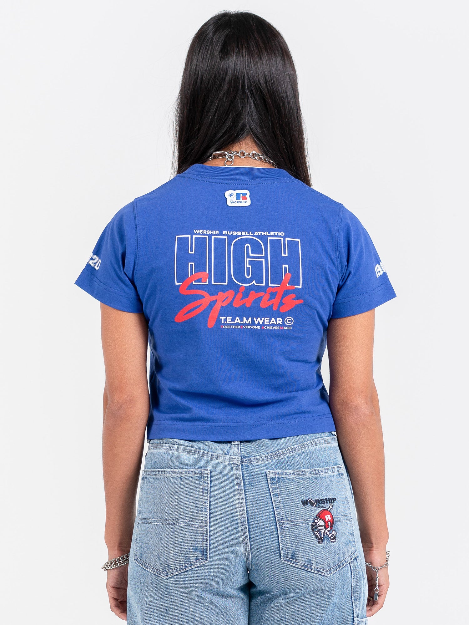 Team Spirit Boy Tee - Levitation Blue Vintage Washed