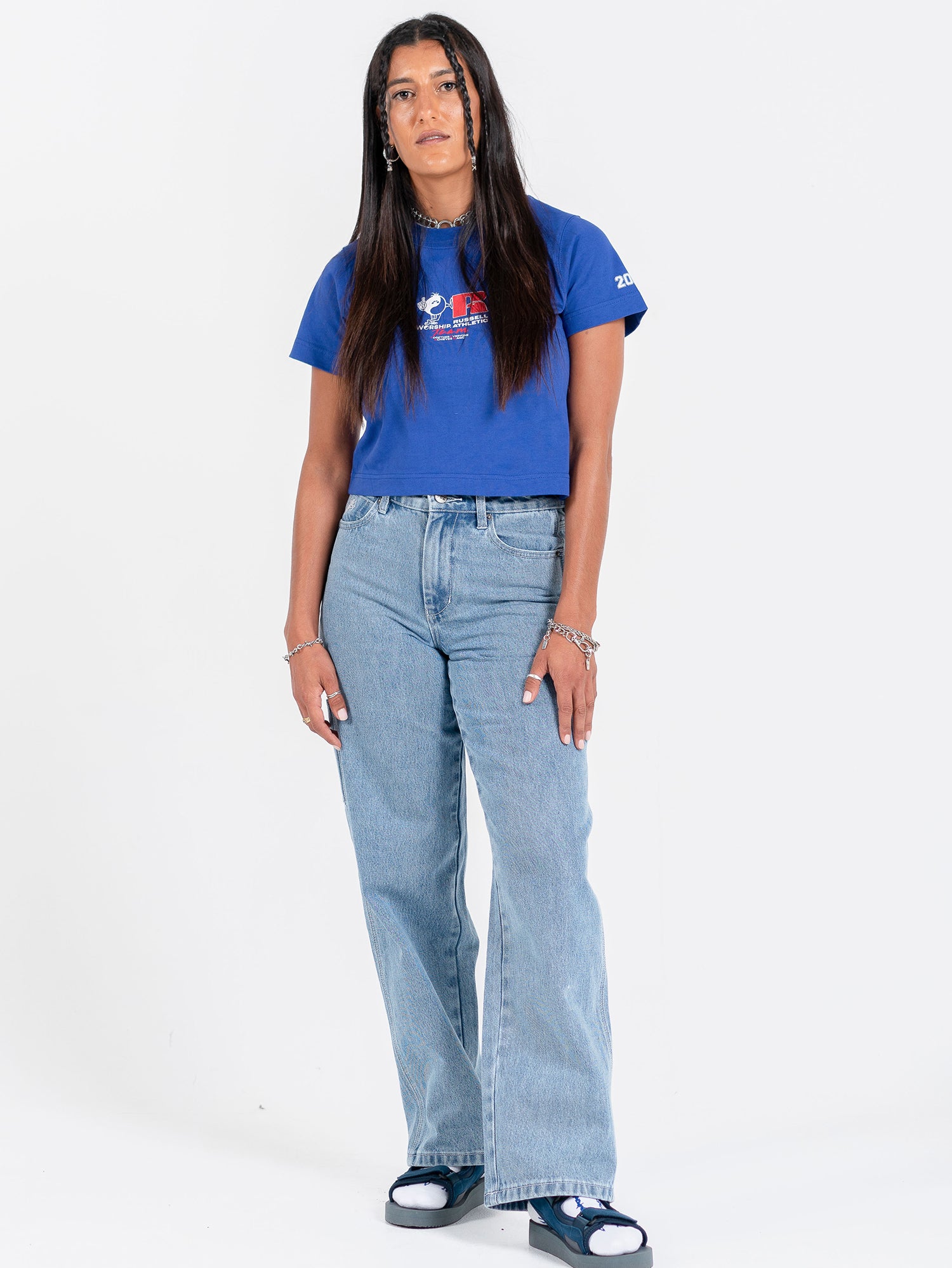 Team Spirit Boy Tee - Levitation Blue Vintage Washed