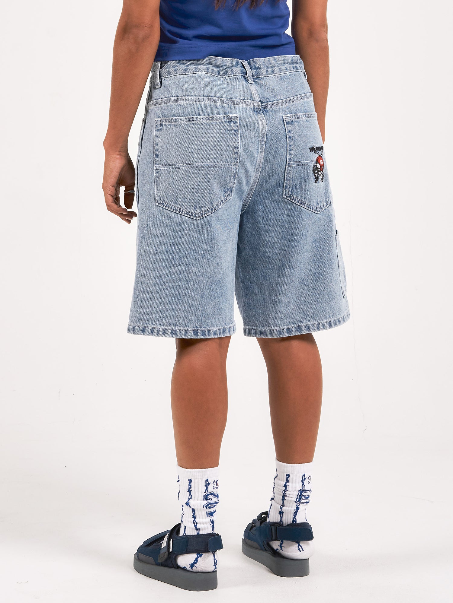 Fumbler Carpenter Jean Short - Spirit Blue