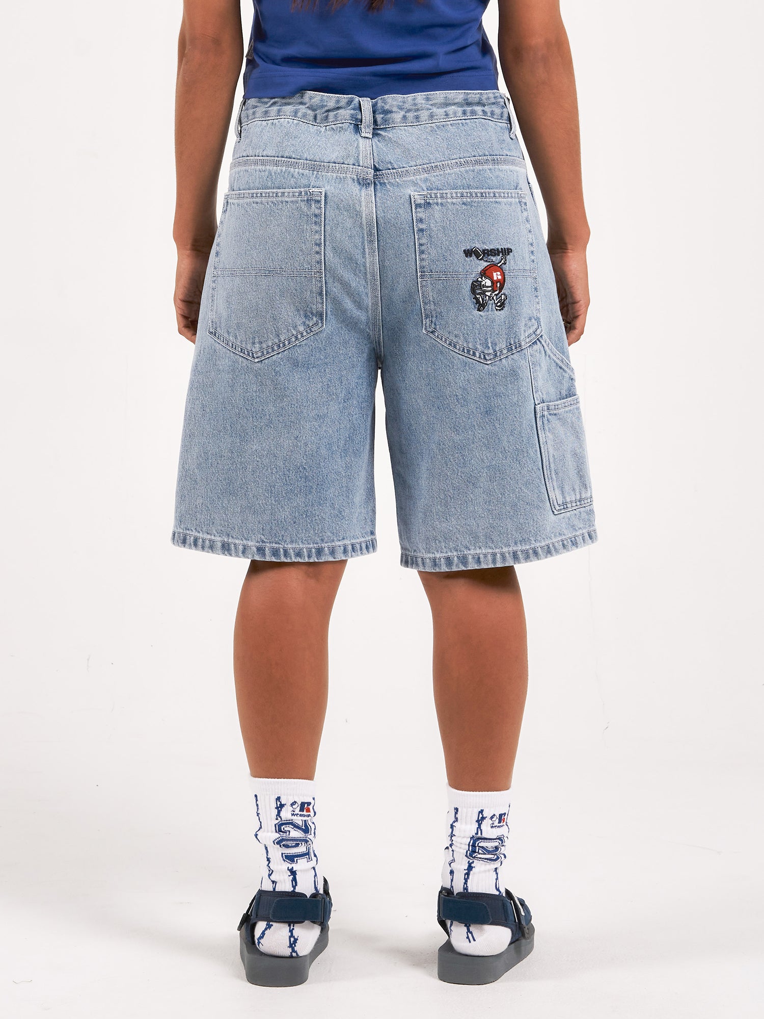 Fumbler Carpenter Jean Short - Spirit Blue