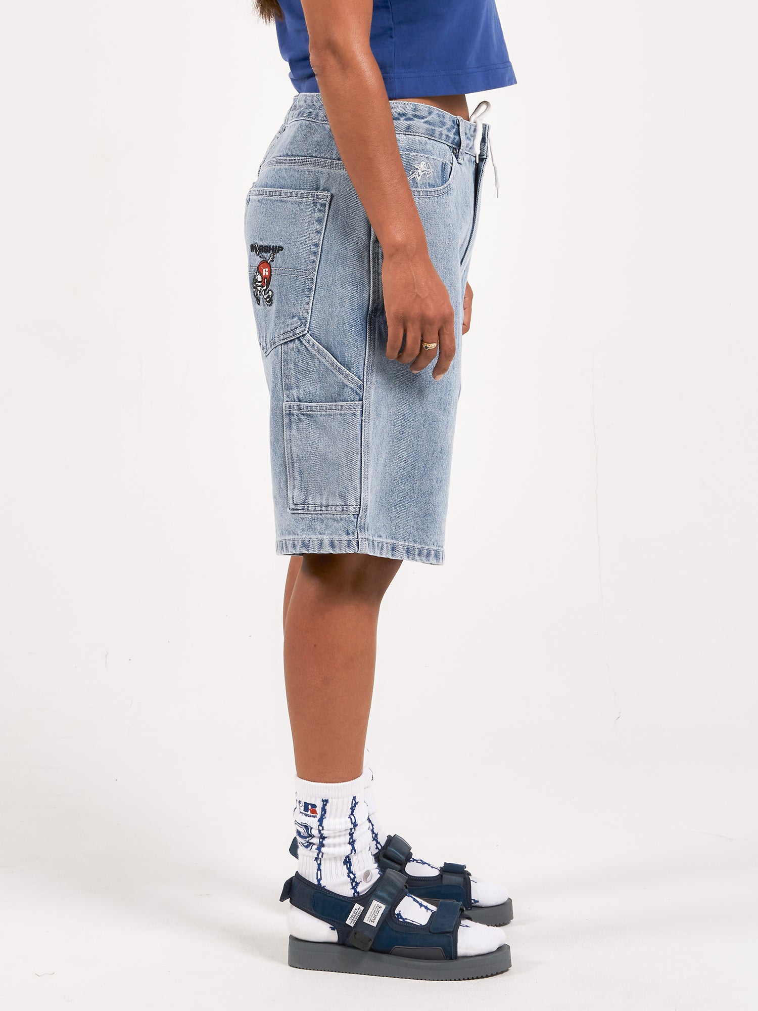 Fumbler Carpenter Jean Short - Spirit Blue