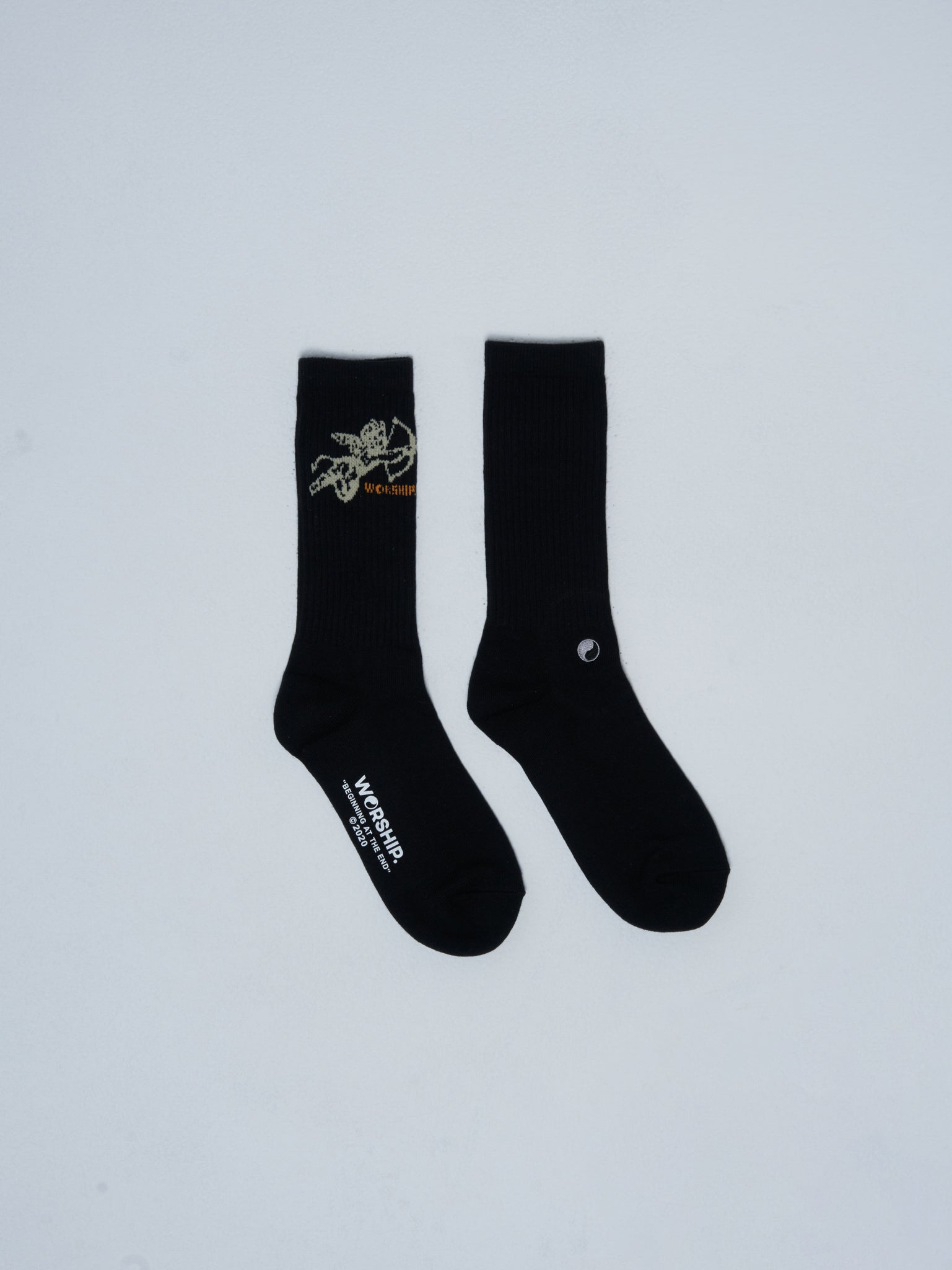 Cherub Socks 2 Pack - Orange-Black