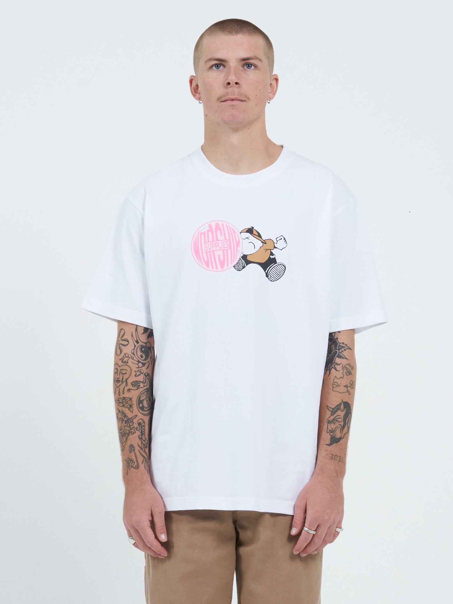 Bubble Trouble Tee - White