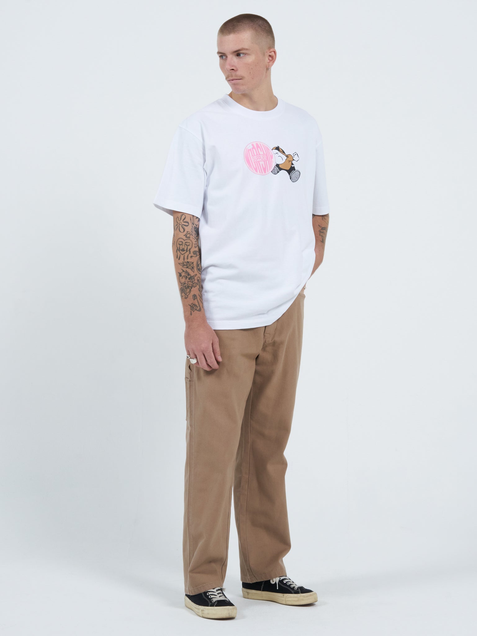 Bubble Trouble Tee - White