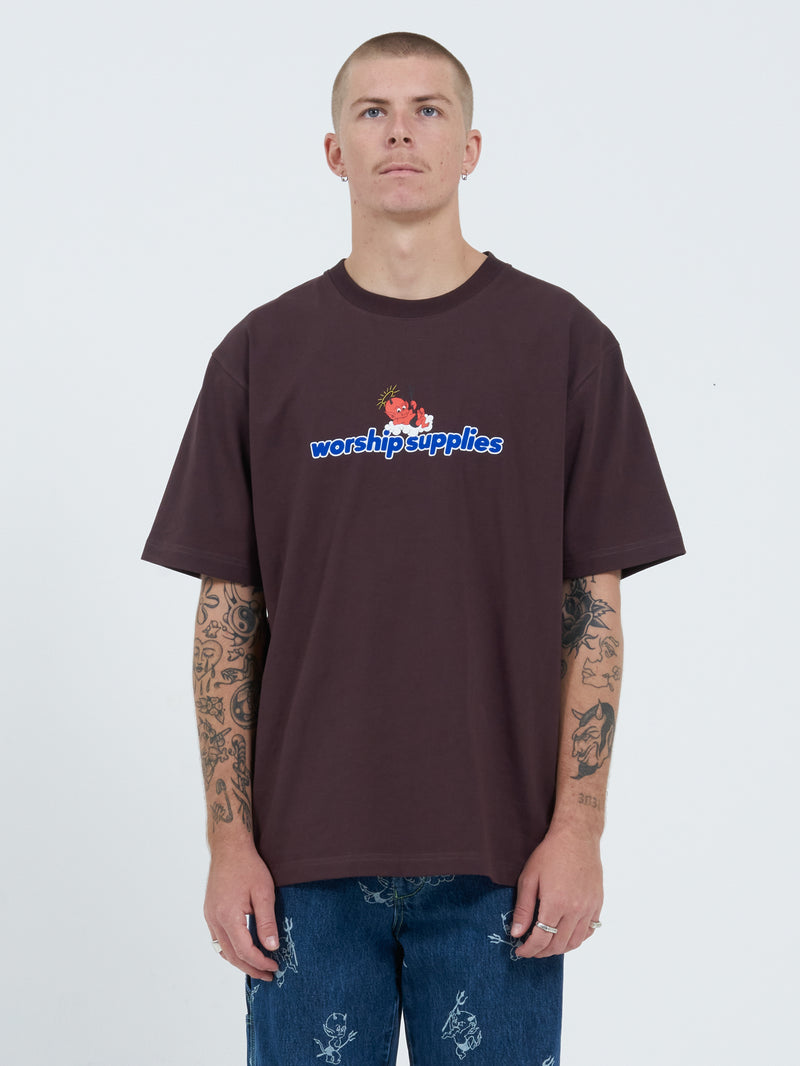Above The Clouds Tee - Fudge