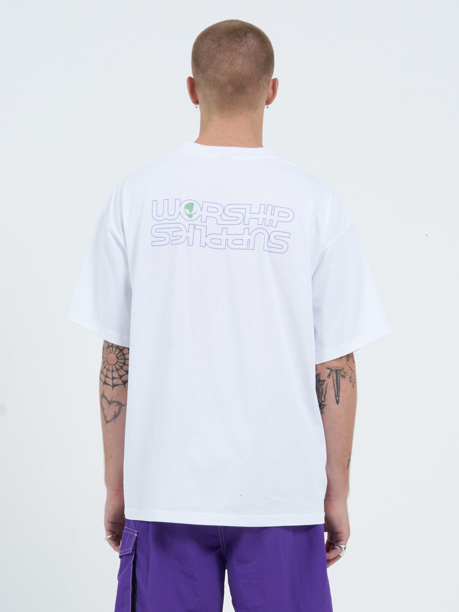 Alienation Over Size Tee - White