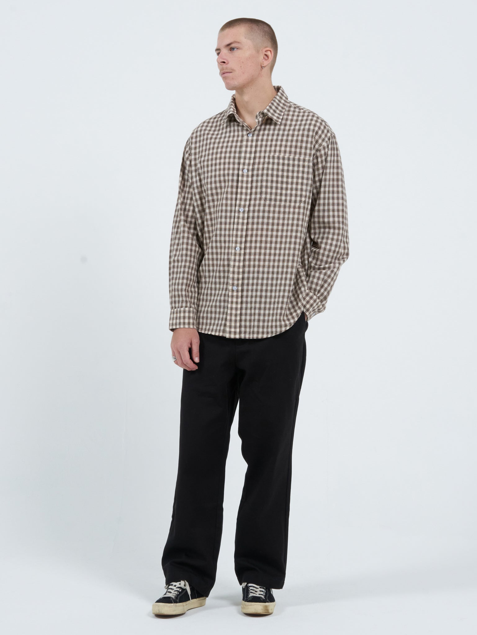 Square Eyes Long Sleeve Shirt - Veneer Brown