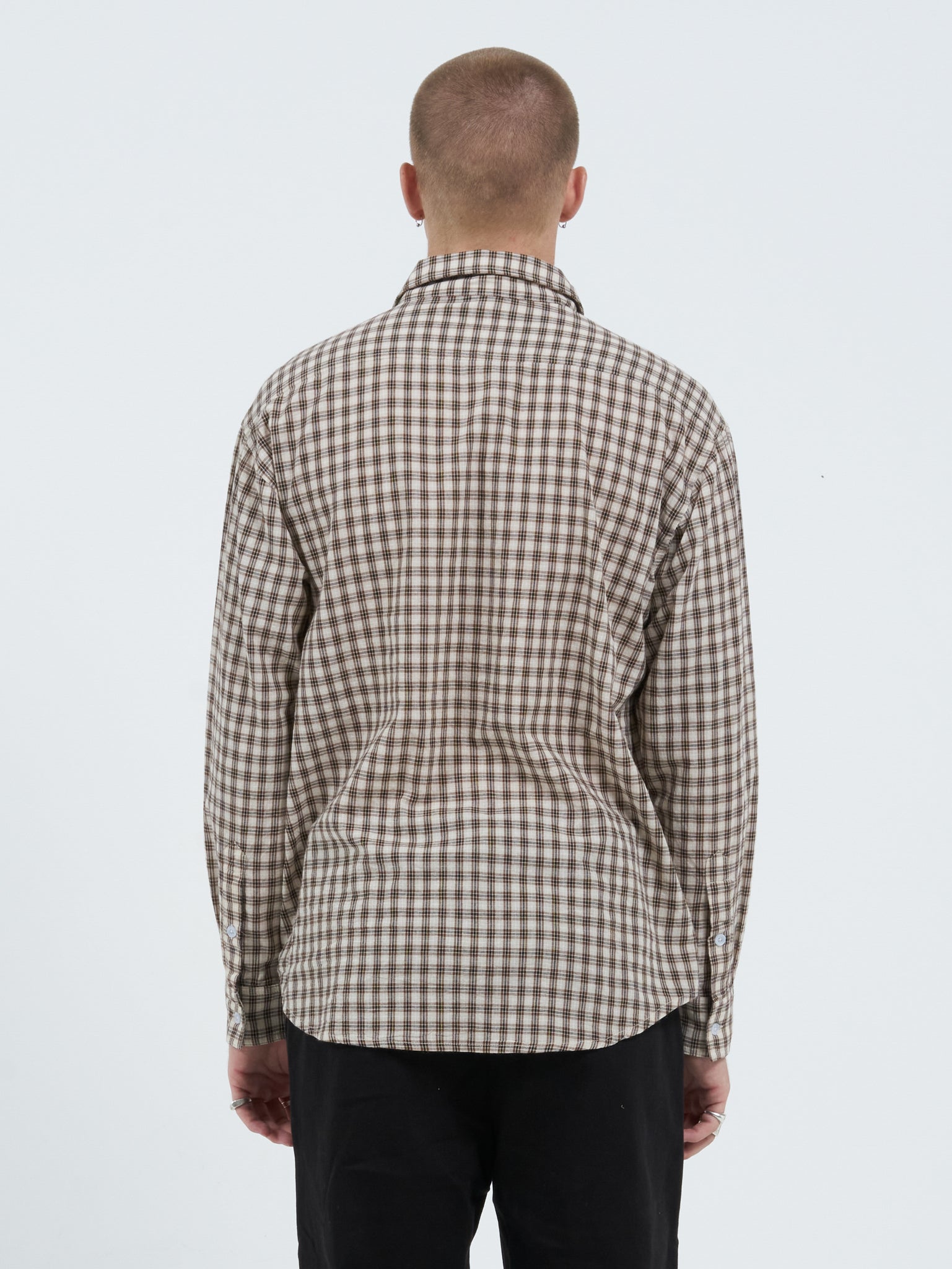 Square Eyes Long Sleeve Shirt - Veneer Brown