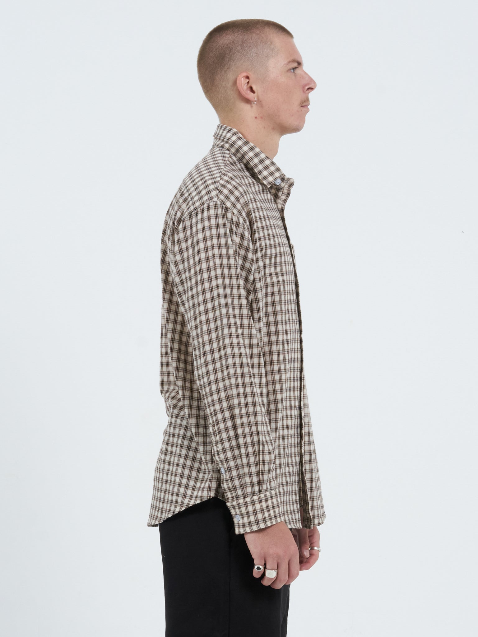 Square Eyes Long Sleeve Shirt - Veneer Brown