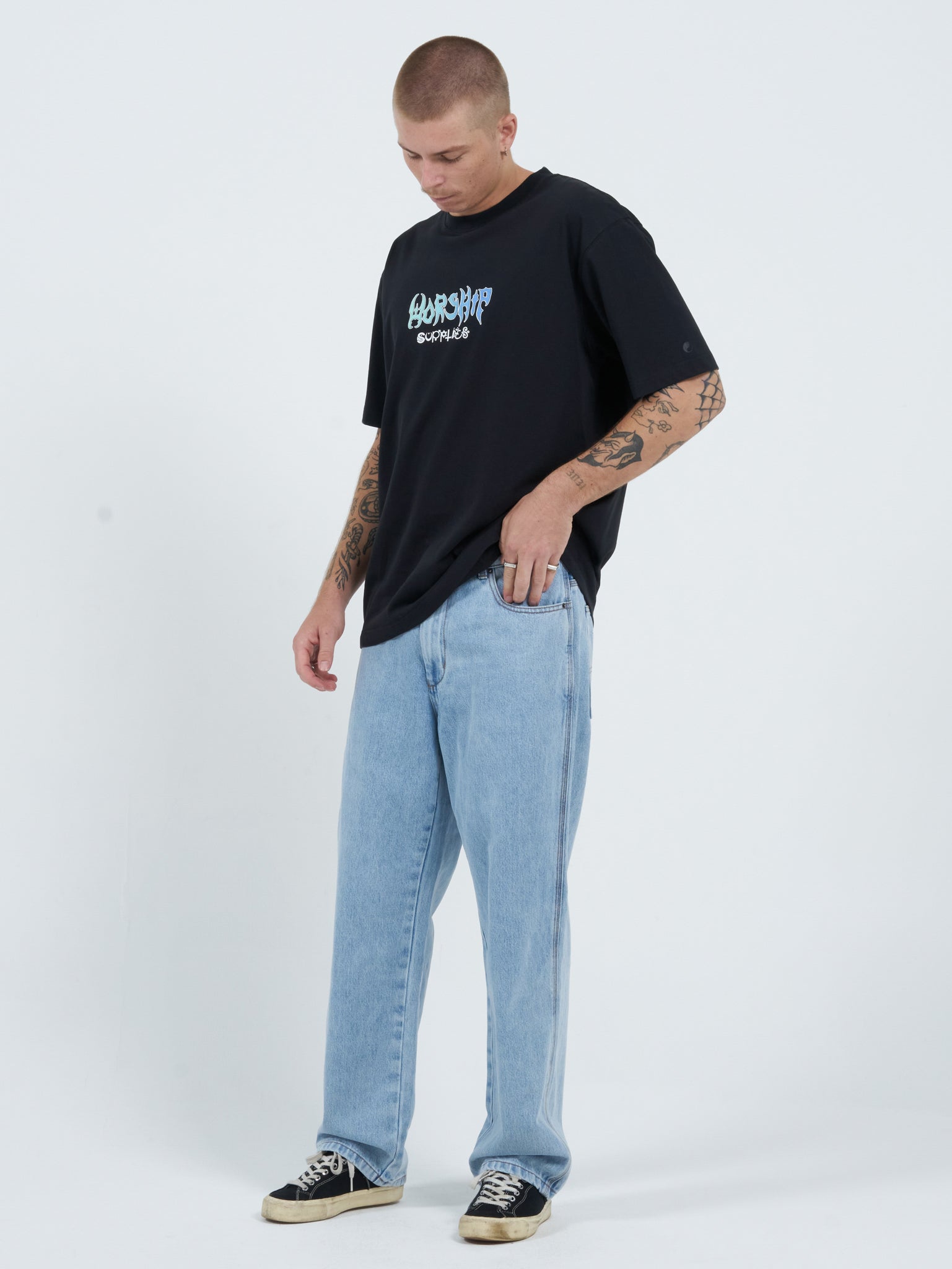 Worship Carpenter Jean - Worship Worn Blue