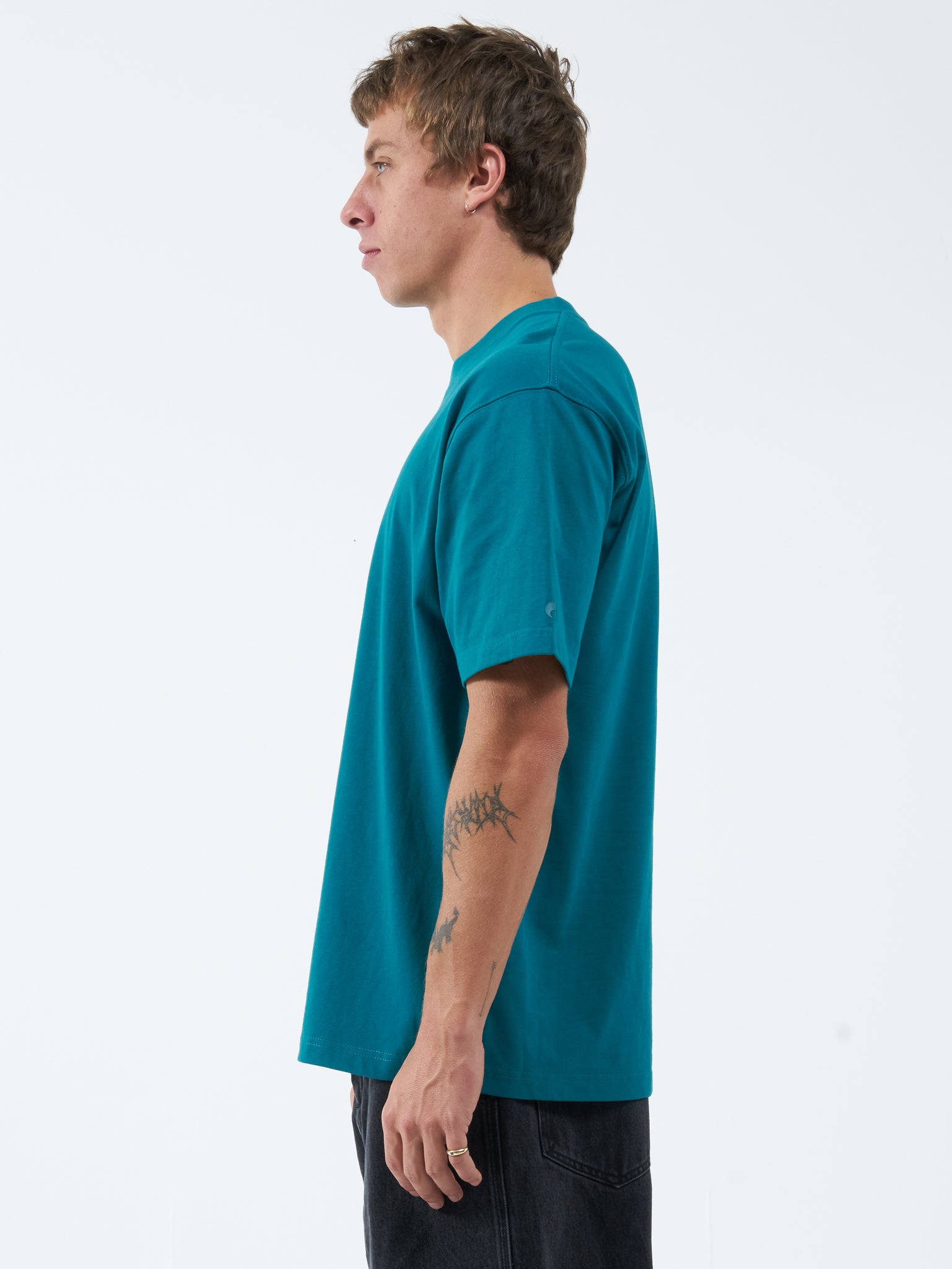 Lay Doubt Tee - Deep Lake Green