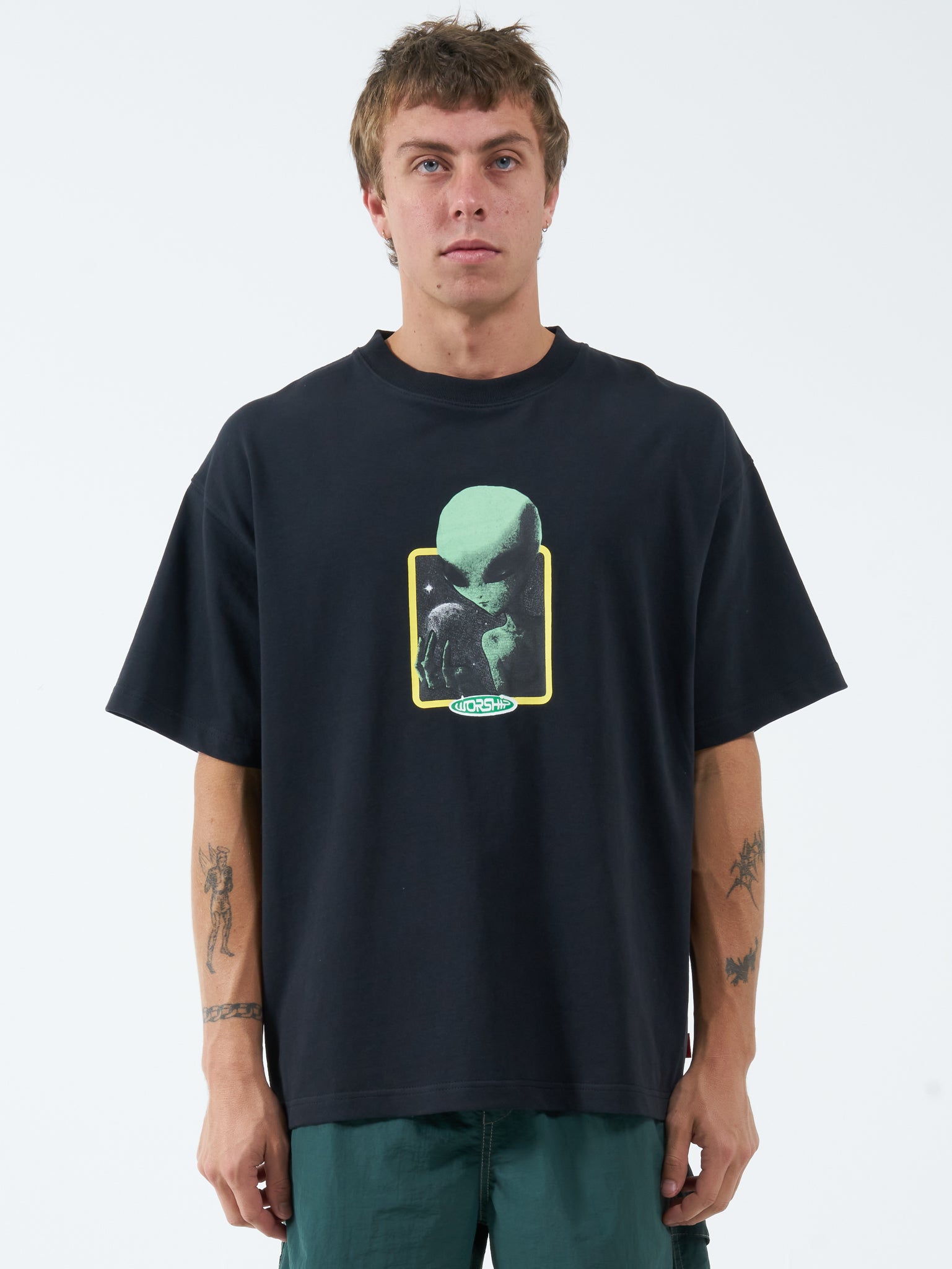 Grey Matter Tee - Washed Black