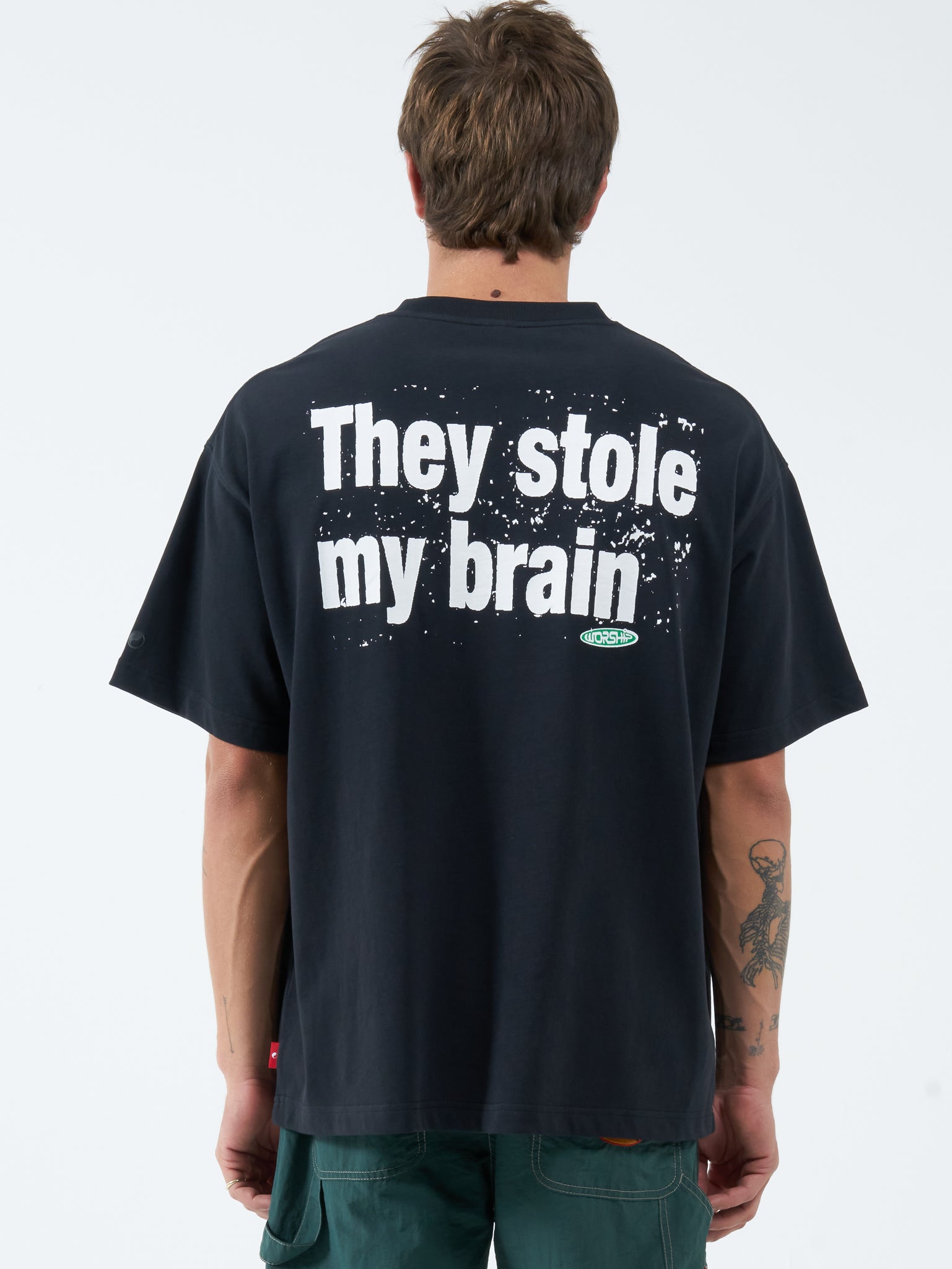 Grey Matter Tee - Washed Black