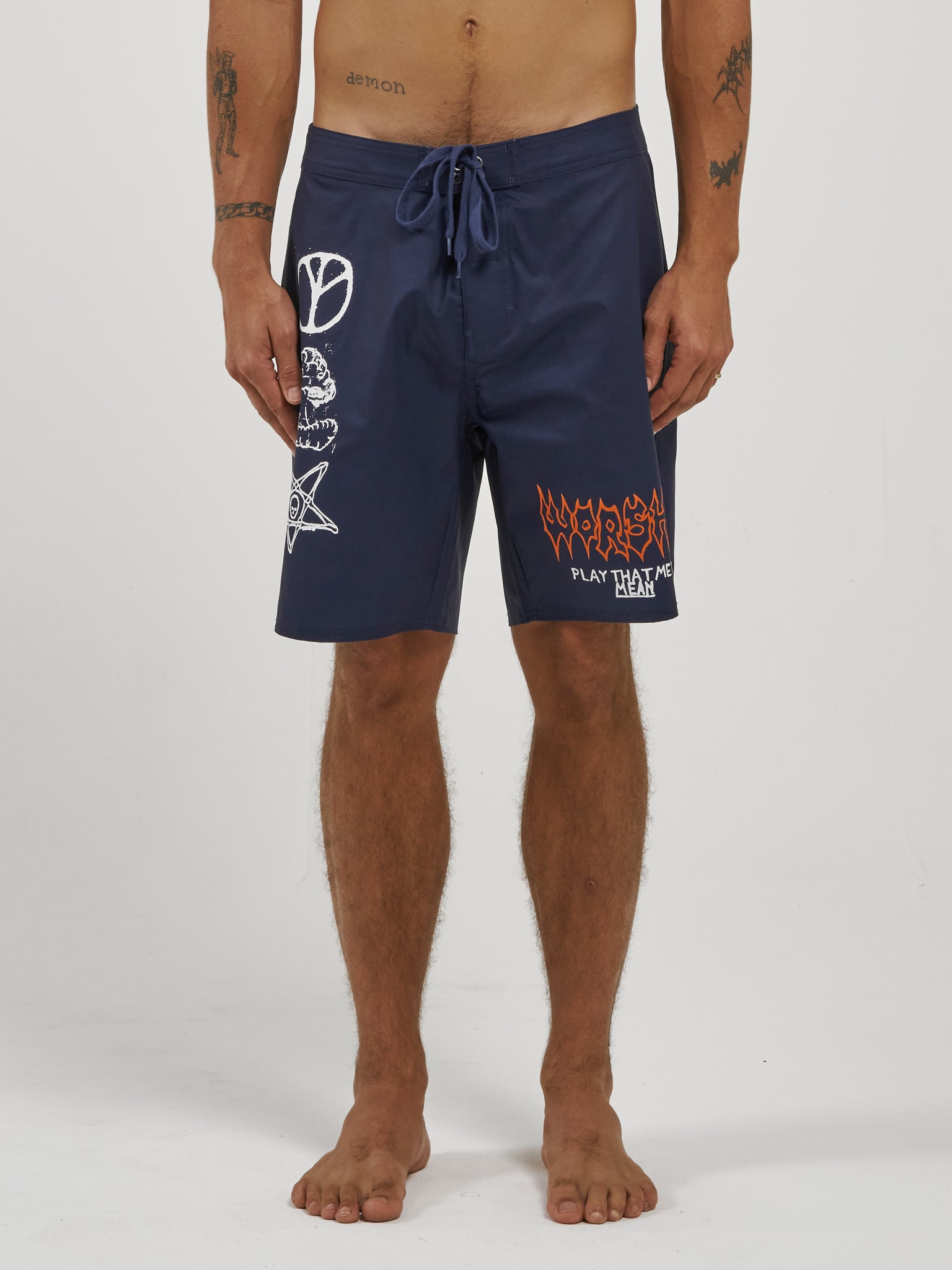 Mean Metal Boardshort - Austral Aura