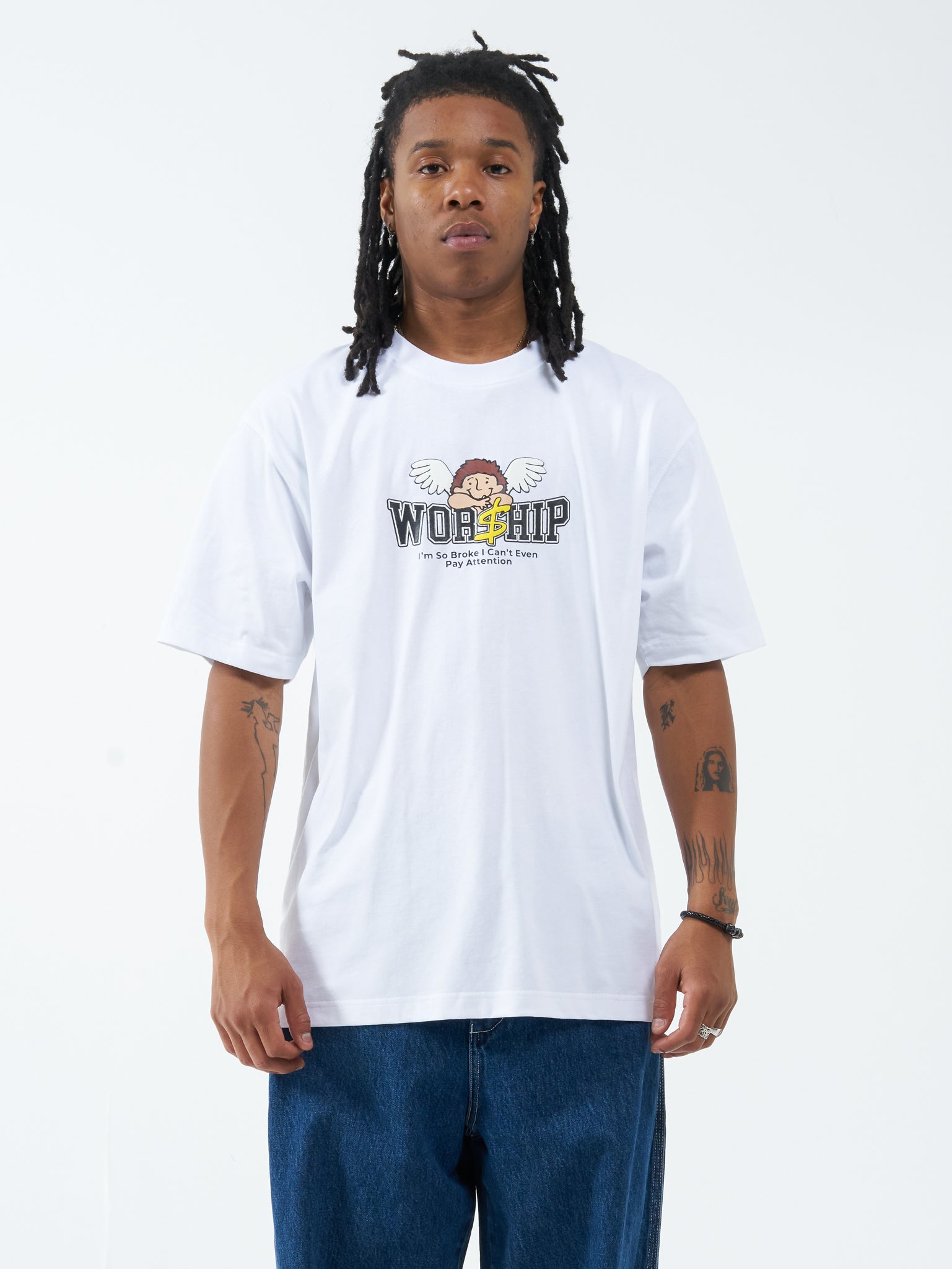 Pay Up Tee - White