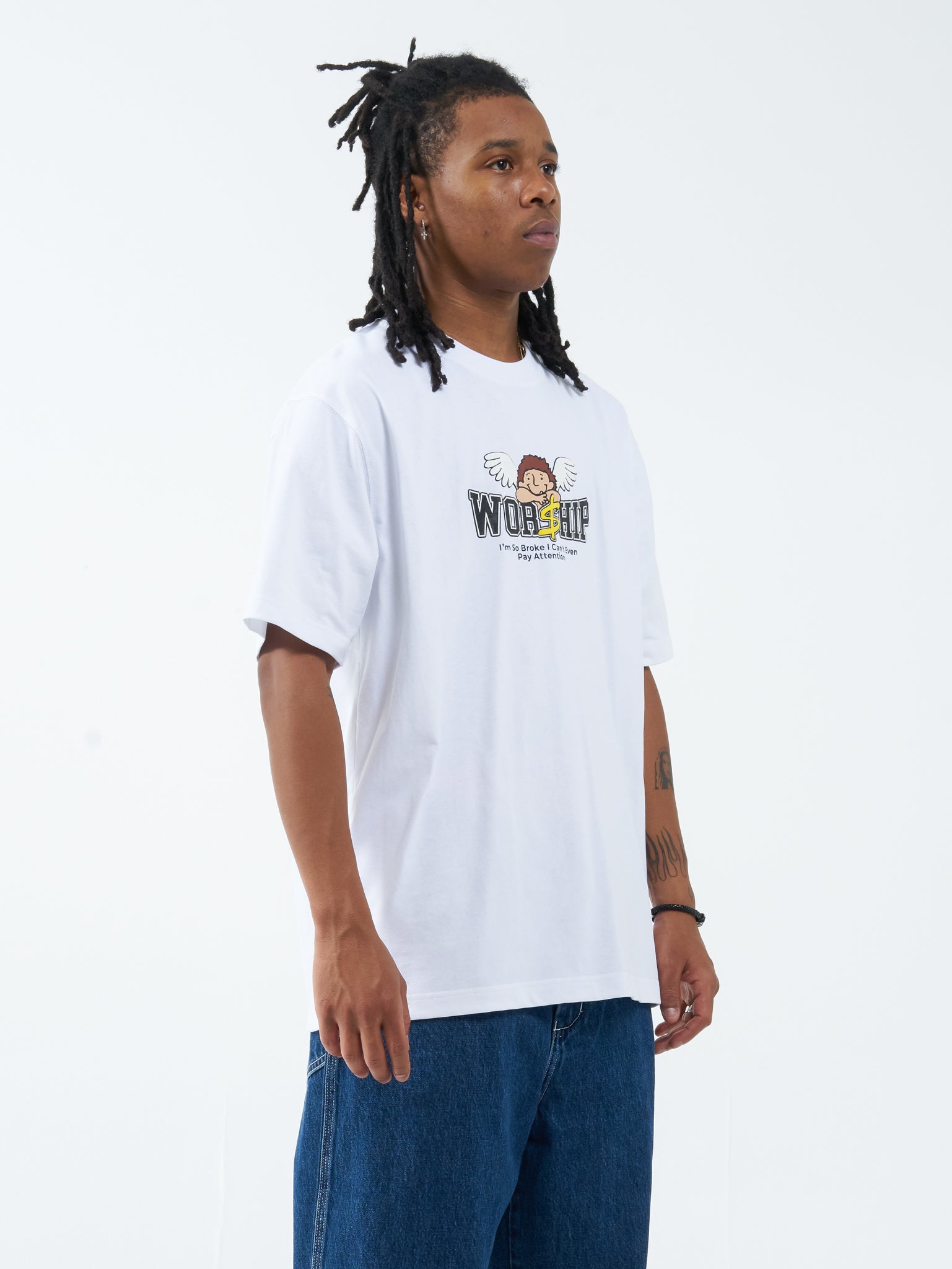 Pay Up Tee - White