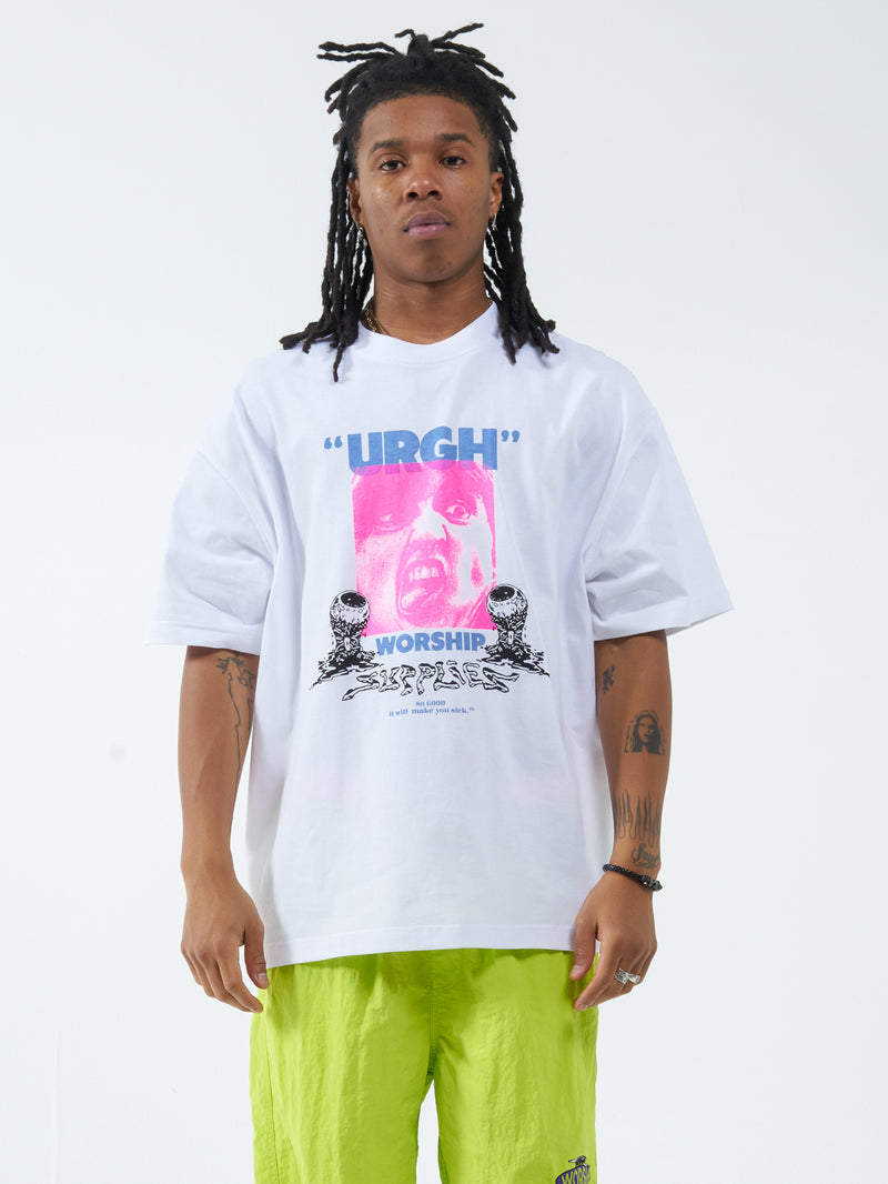 Icky Box Fit Oversize Tee - White