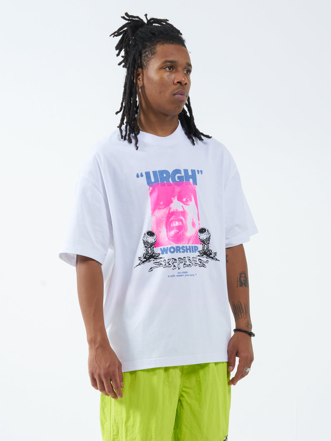 Icky Box Fit Oversize Tee - White