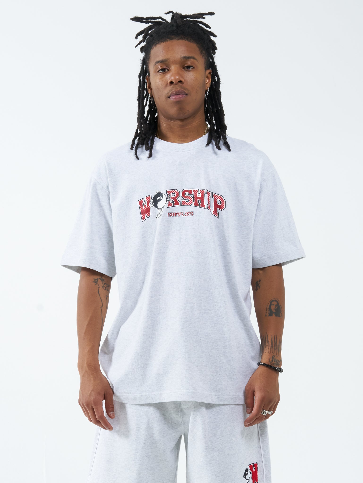 Ivy League Tee - Snow Marle