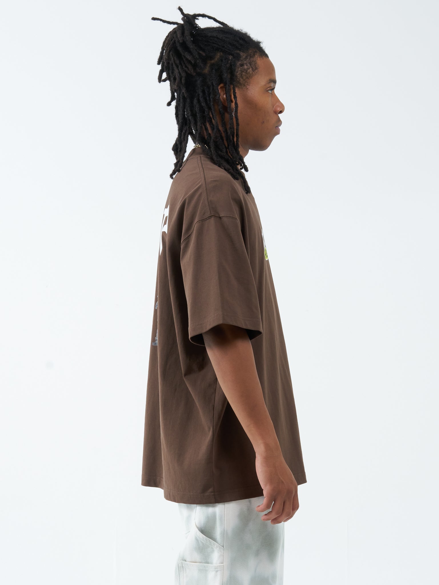 Monument Box Fit Oversize Tee - Rain Drum