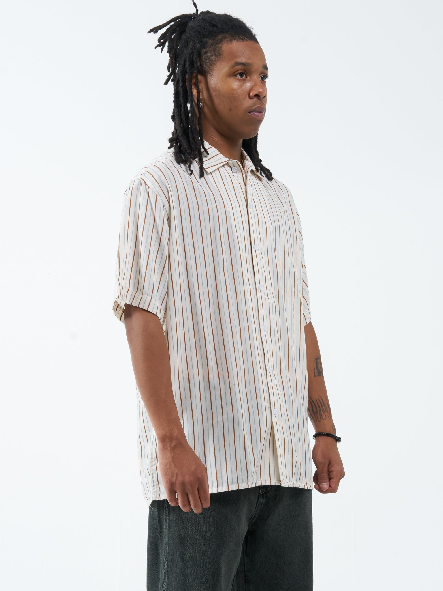 Bare Stripe Shirt - White Cap