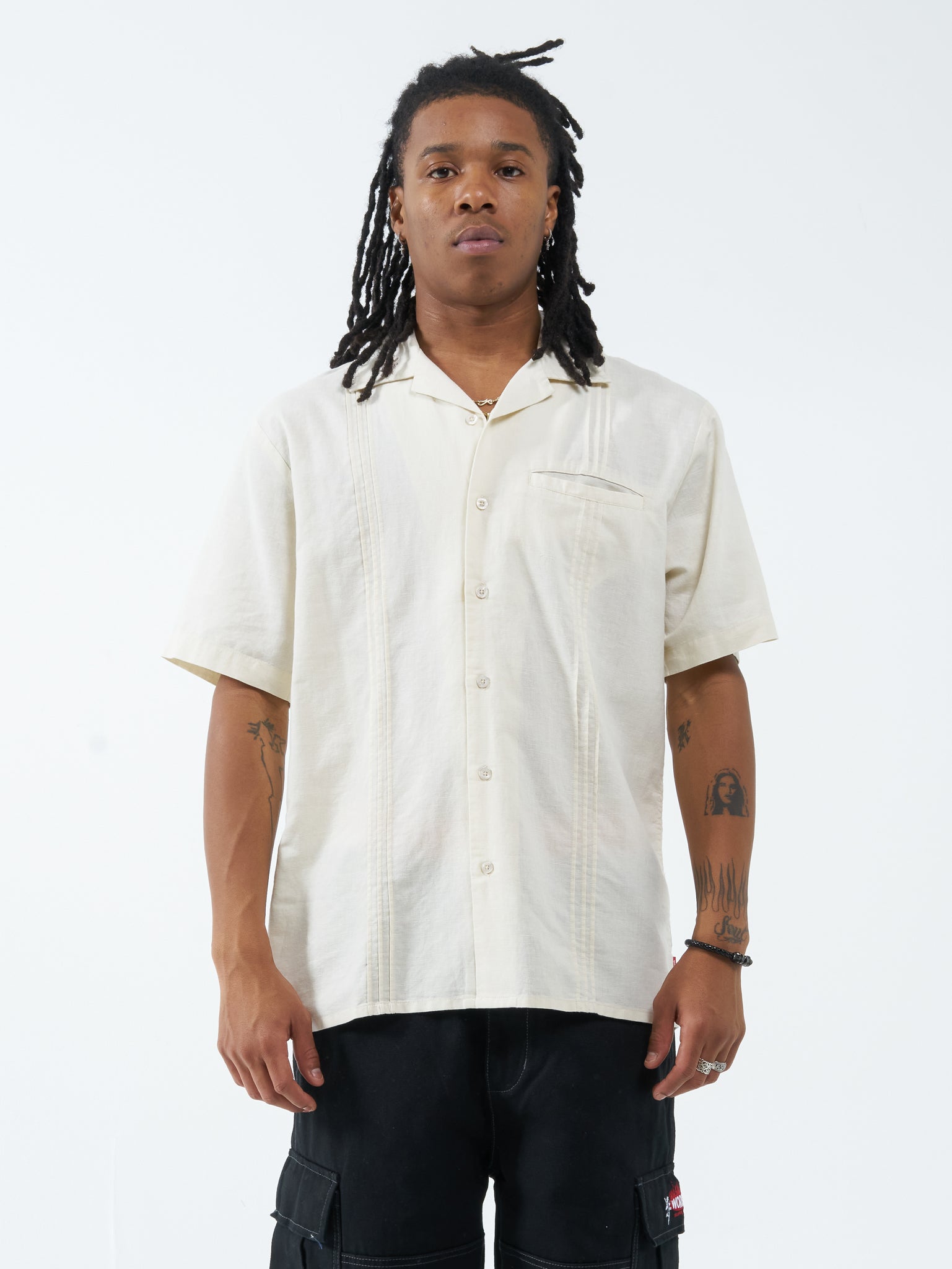 Hot Plate Linen Shirt - Bone