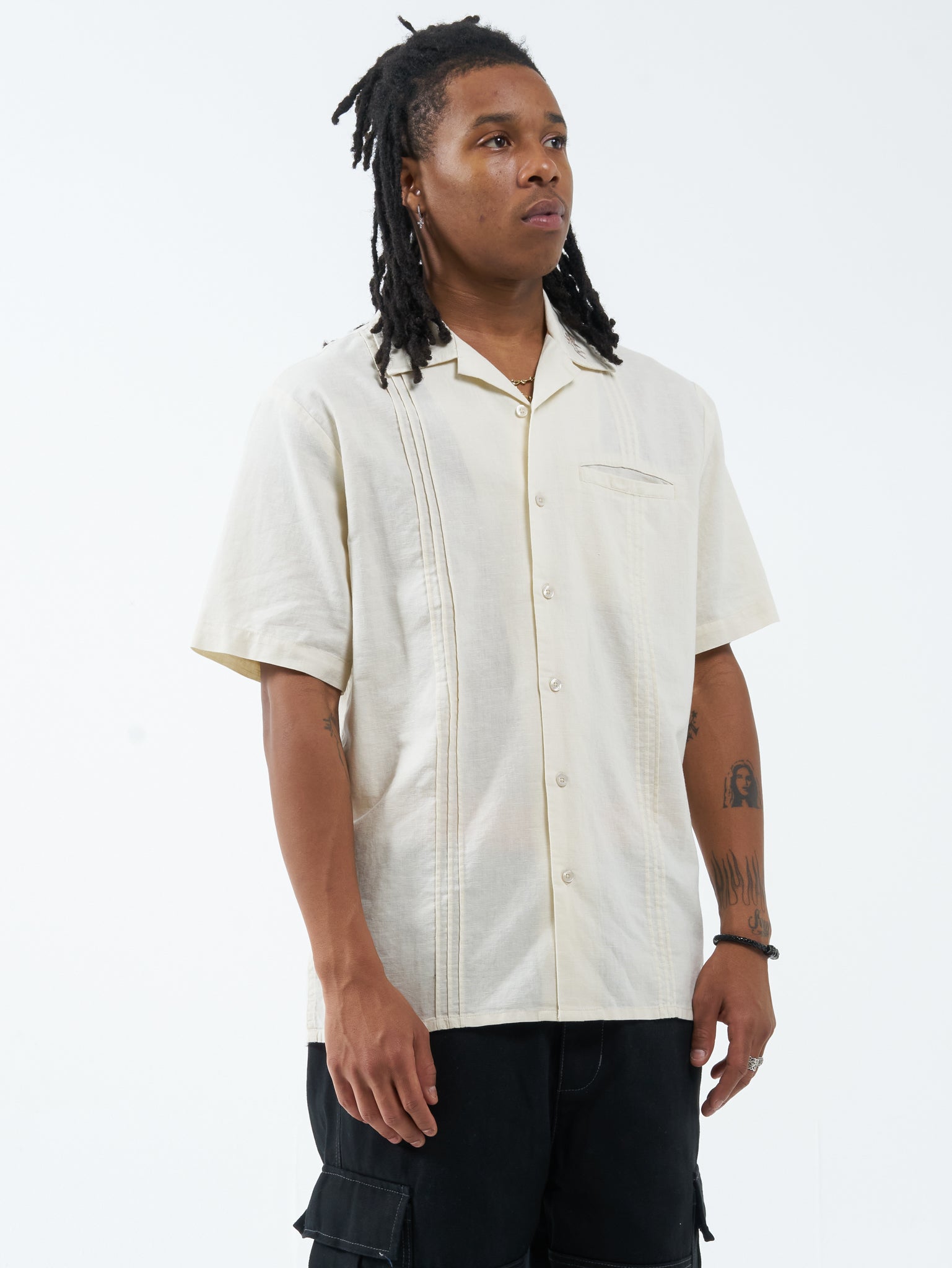 Hot Plate Linen Shirt - Bone