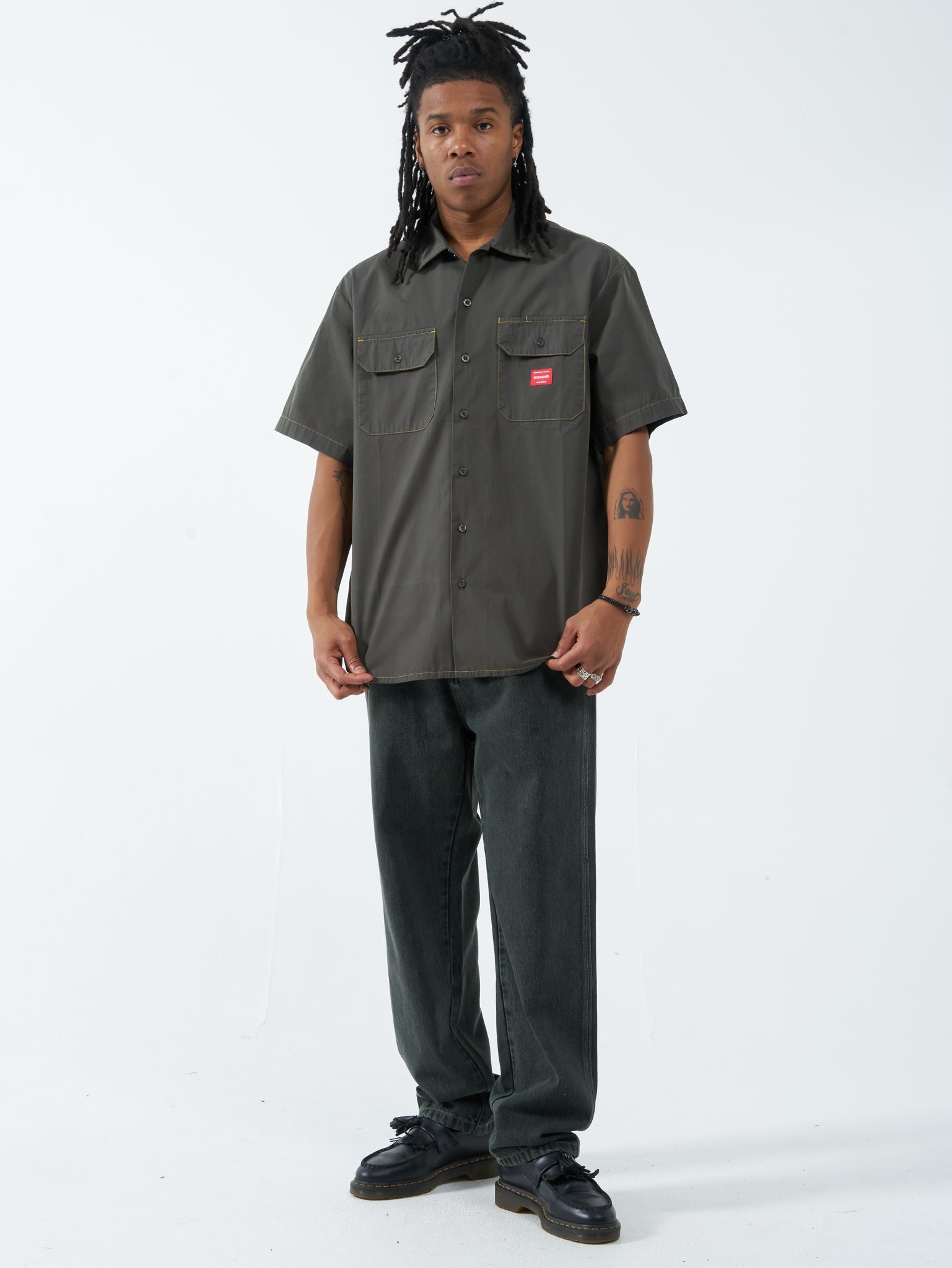 Service Work Shirt - Grape Leaf