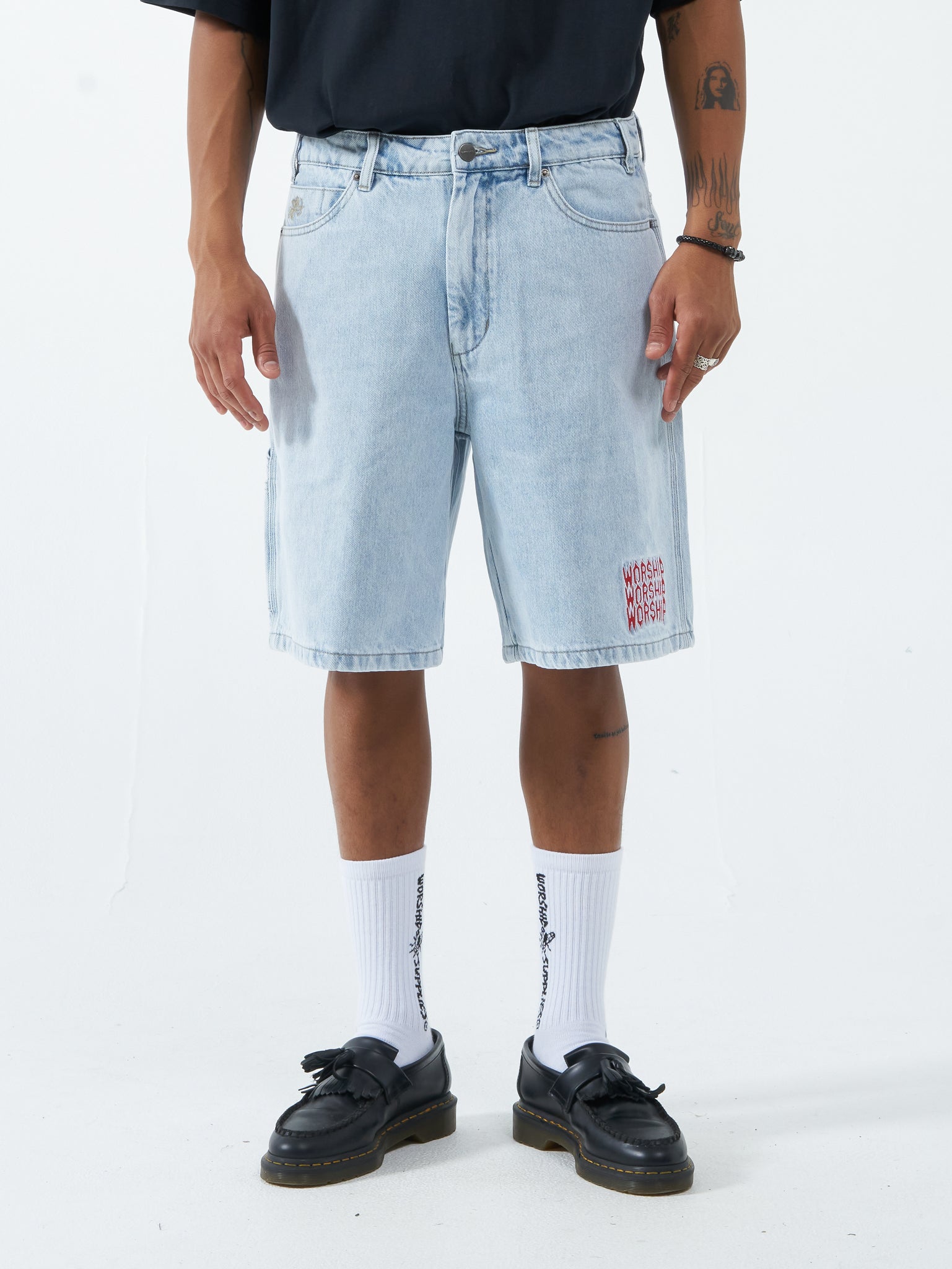 Lounger Jean Short - Vanish Blue