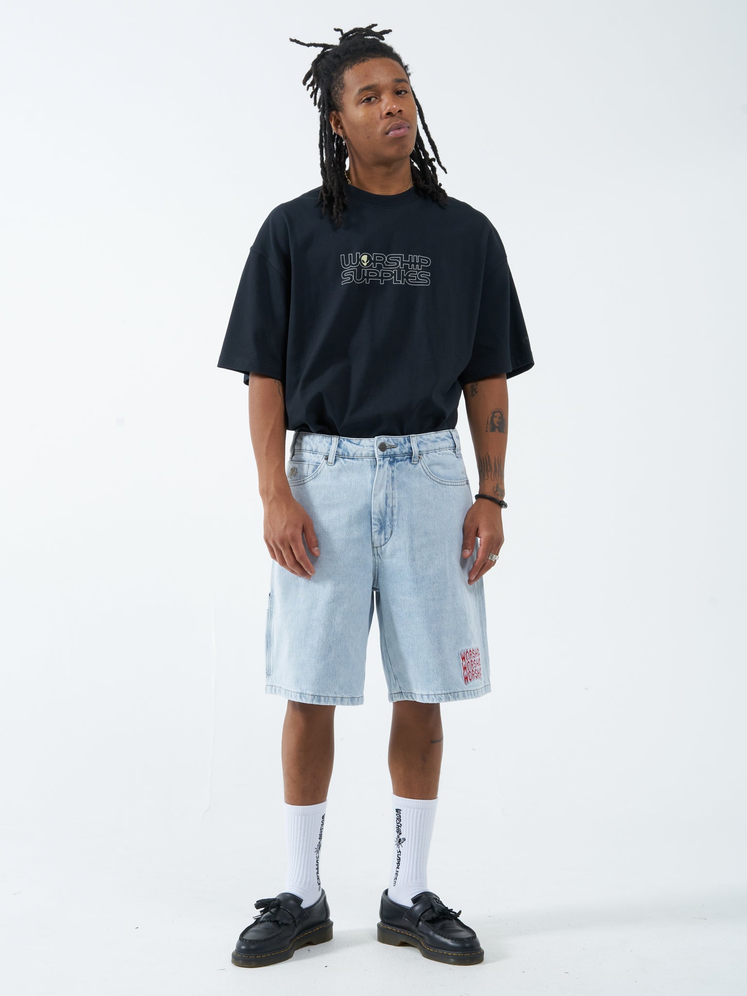 Lounger Jean Short - Vanish Blue