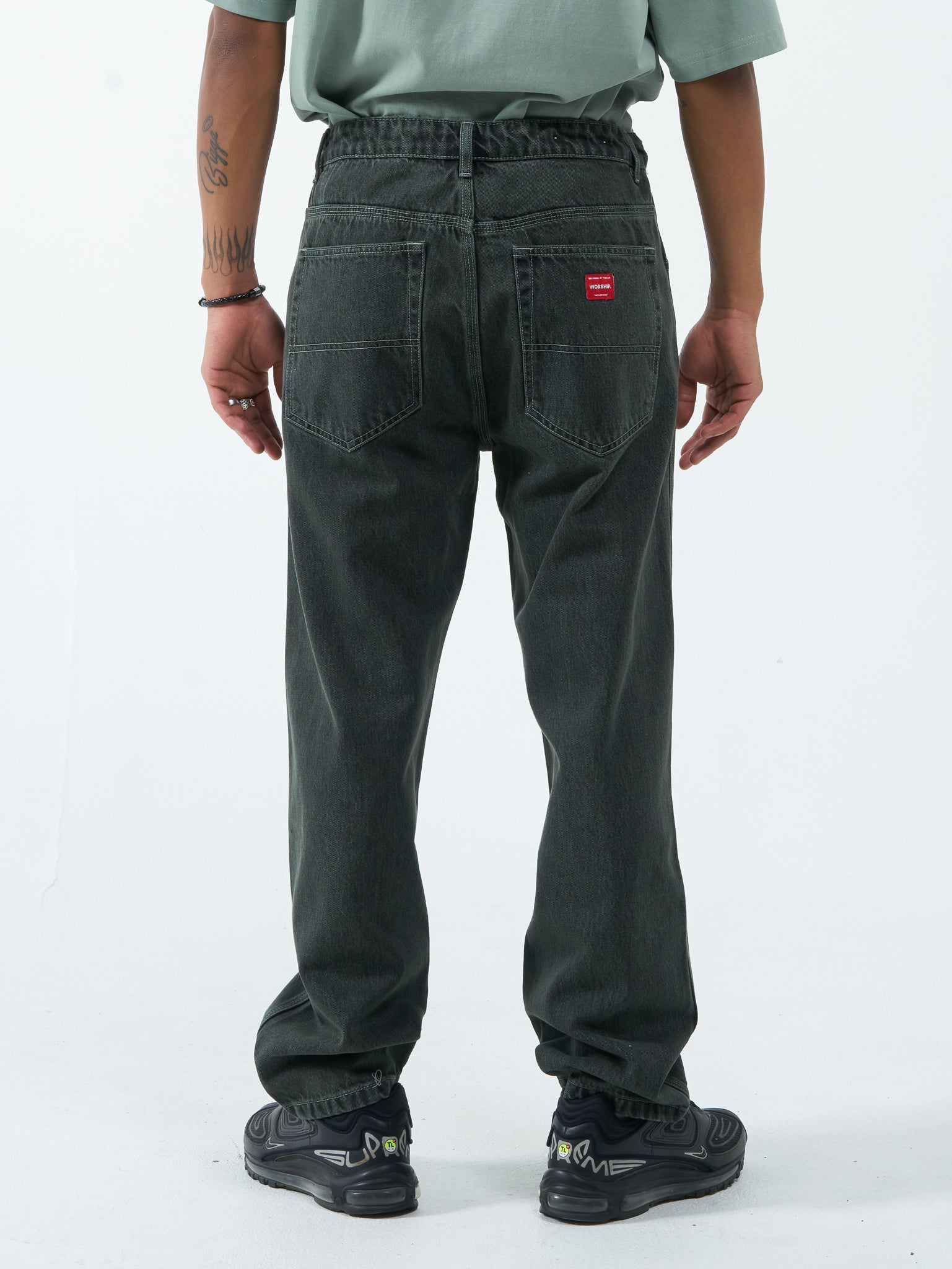 Lounger Jean - Spearmint Black Overdye