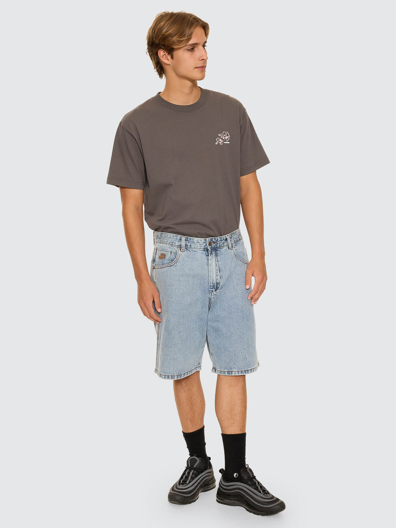 Big Dawg Jean Short - Raged Blue