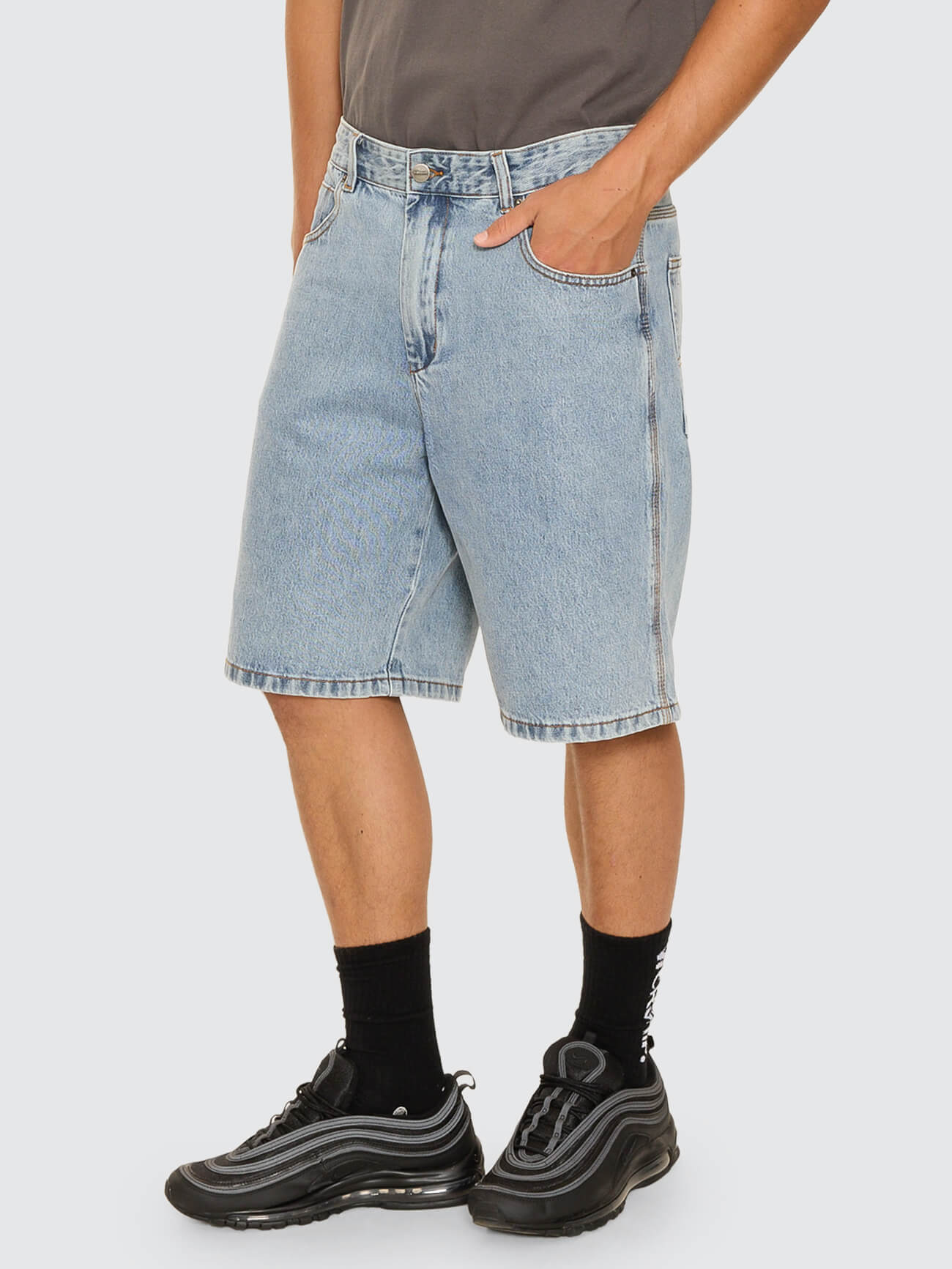 Big Dawg Jean Short - Raged Blue