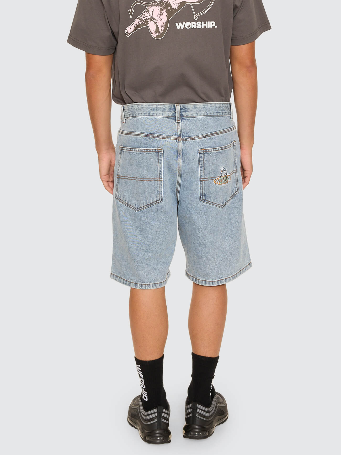 Big Dawg Jean Short - Raged Blue