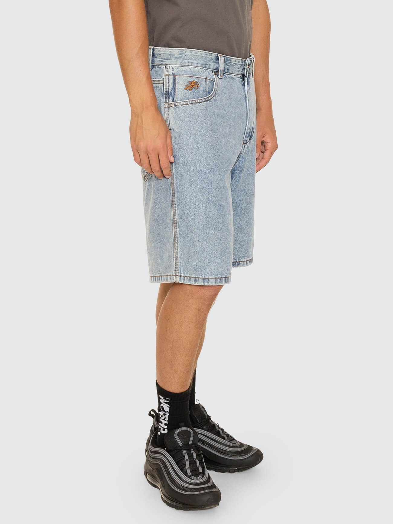 Big Dawg Jean Short - Raged Blue