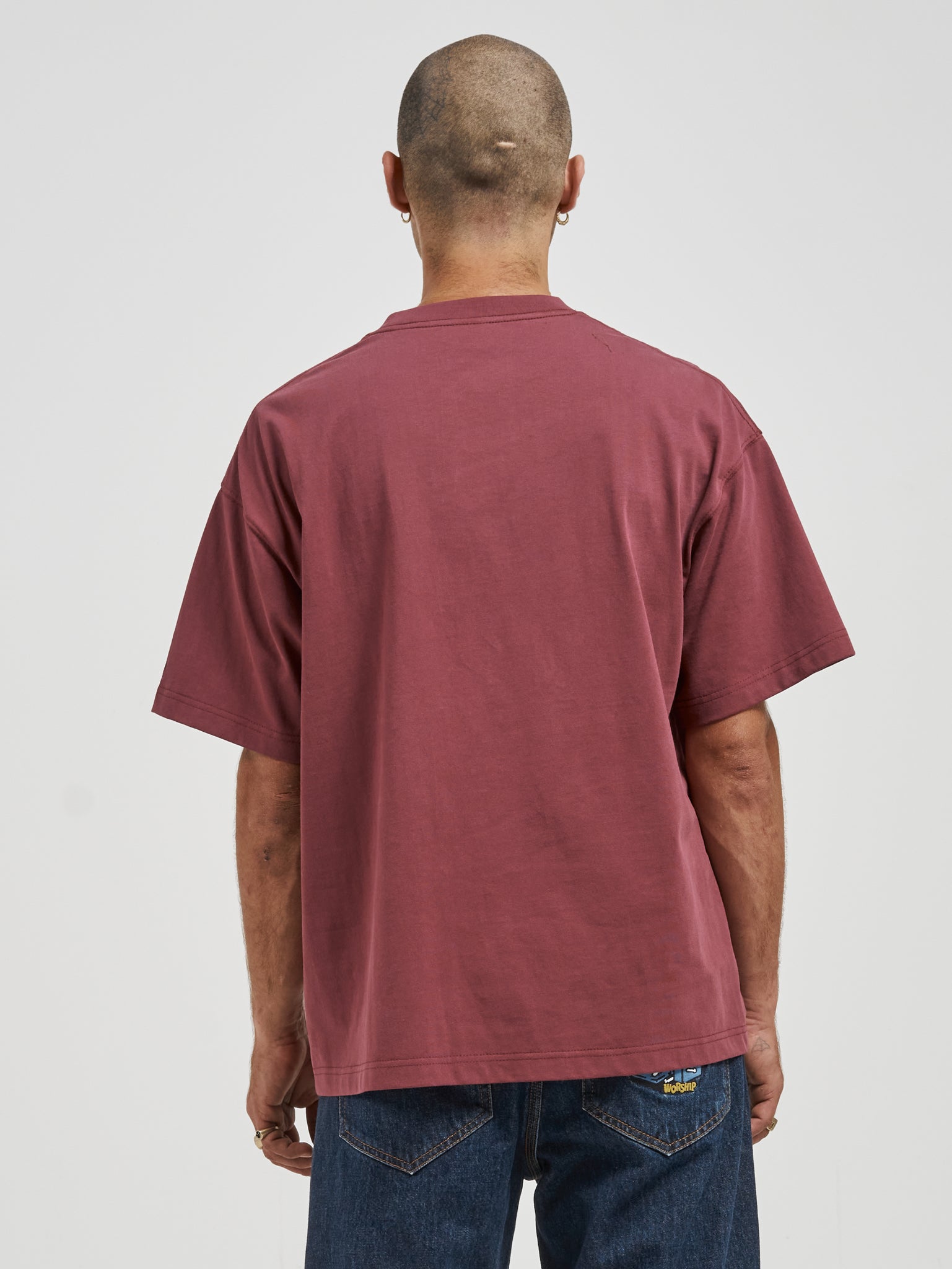 Dog Pound Oversize Tee - Wine