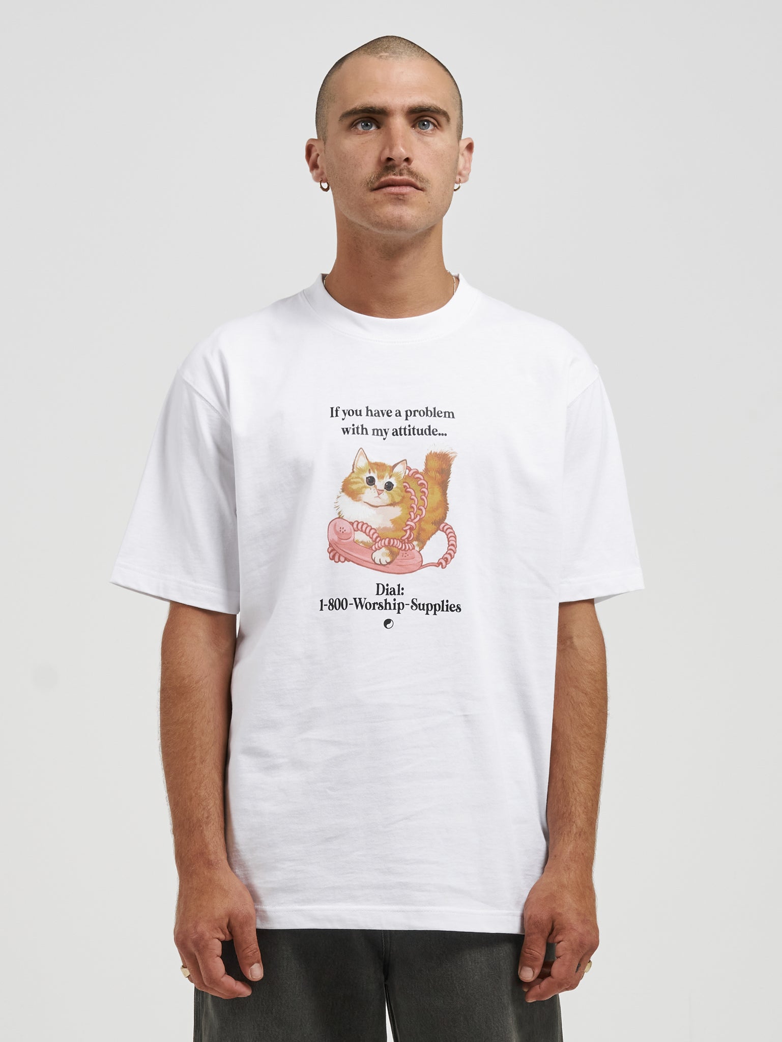 Kitty Kitty Tee - White