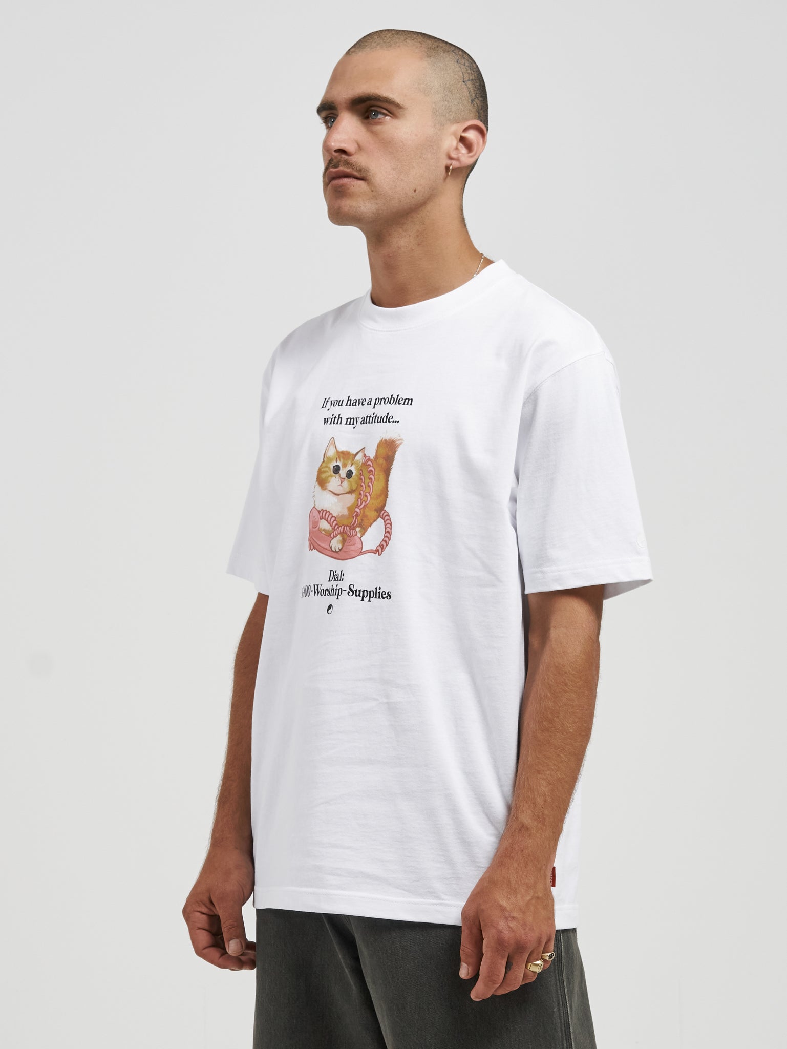 Kitty Kitty Tee - White