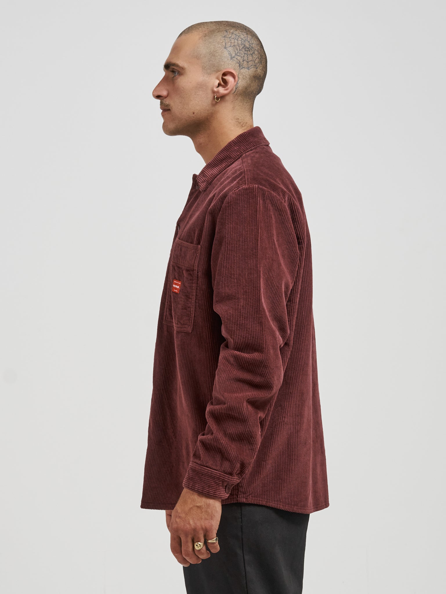 Dog Pound Overshirt - Burgundy