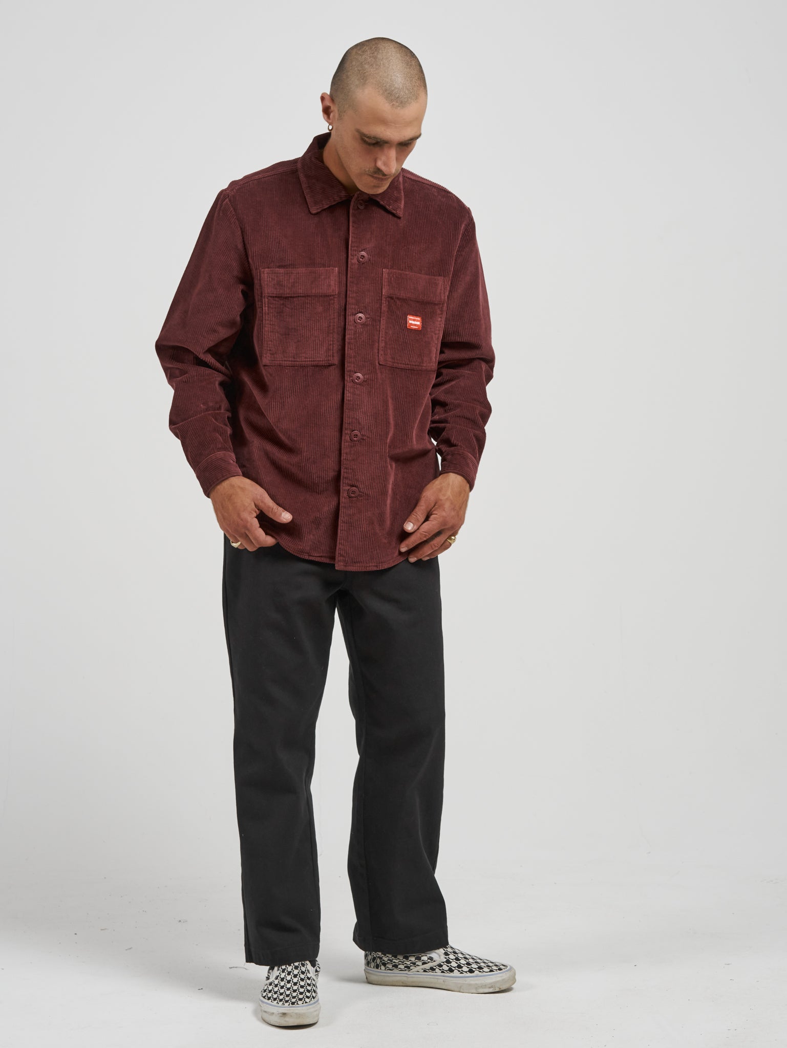 Dog Pound Overshirt - Burgundy