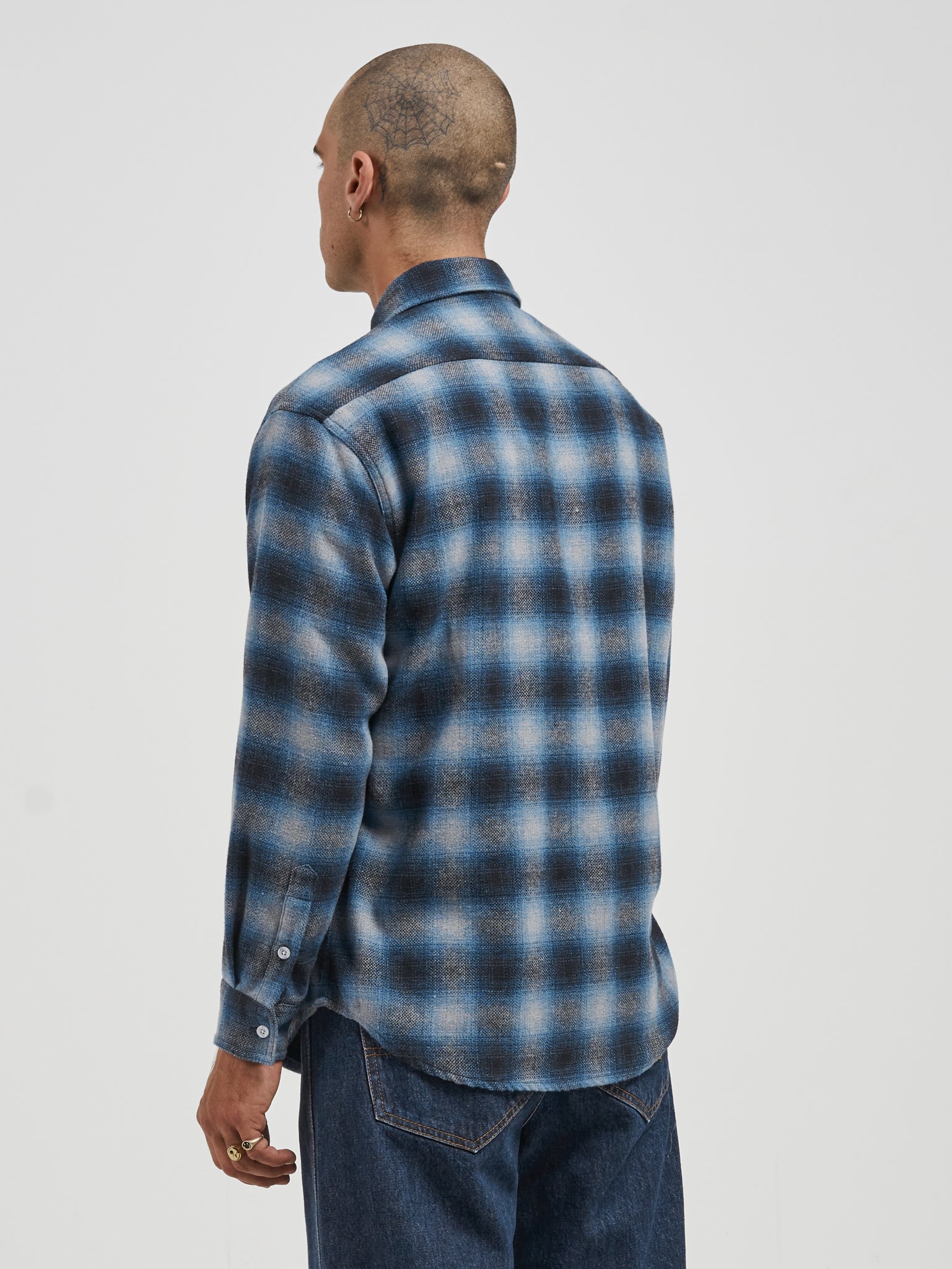 Spud Long Sleeve Flanno - Blue