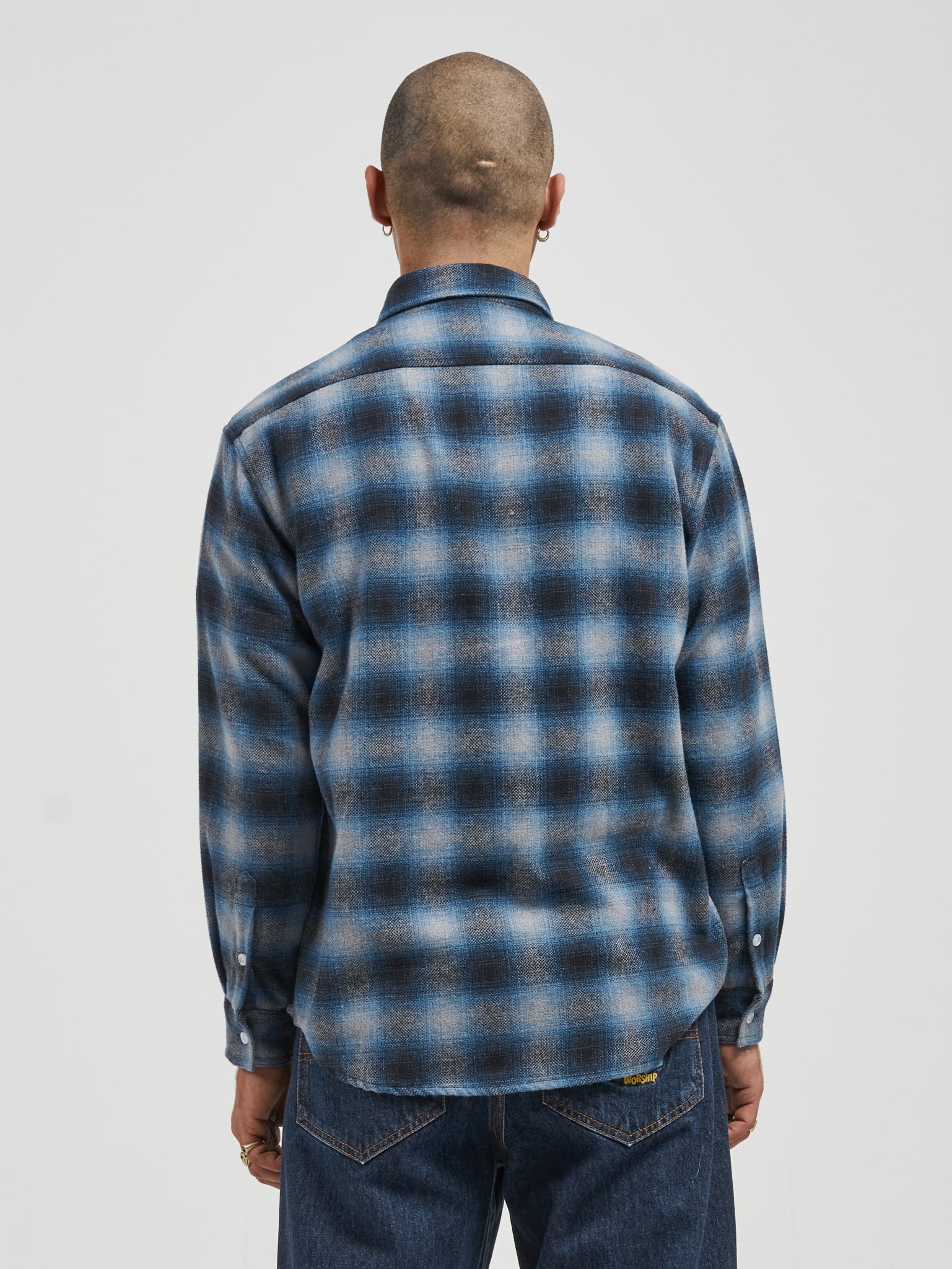 Spud Long Sleeve Flanno - Blue