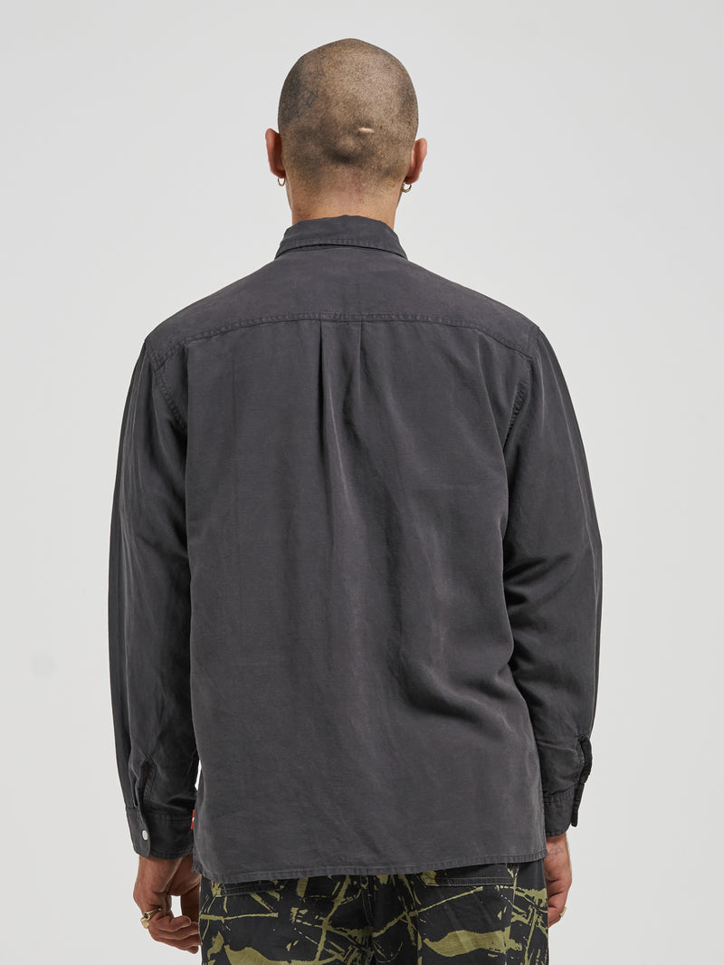 Cherub Long Sleeve Shirt - Worn Black