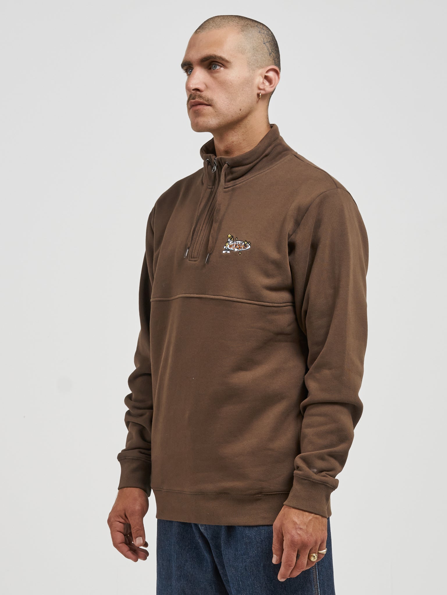 Badger Quarter Zip Fleece - Rain Drum