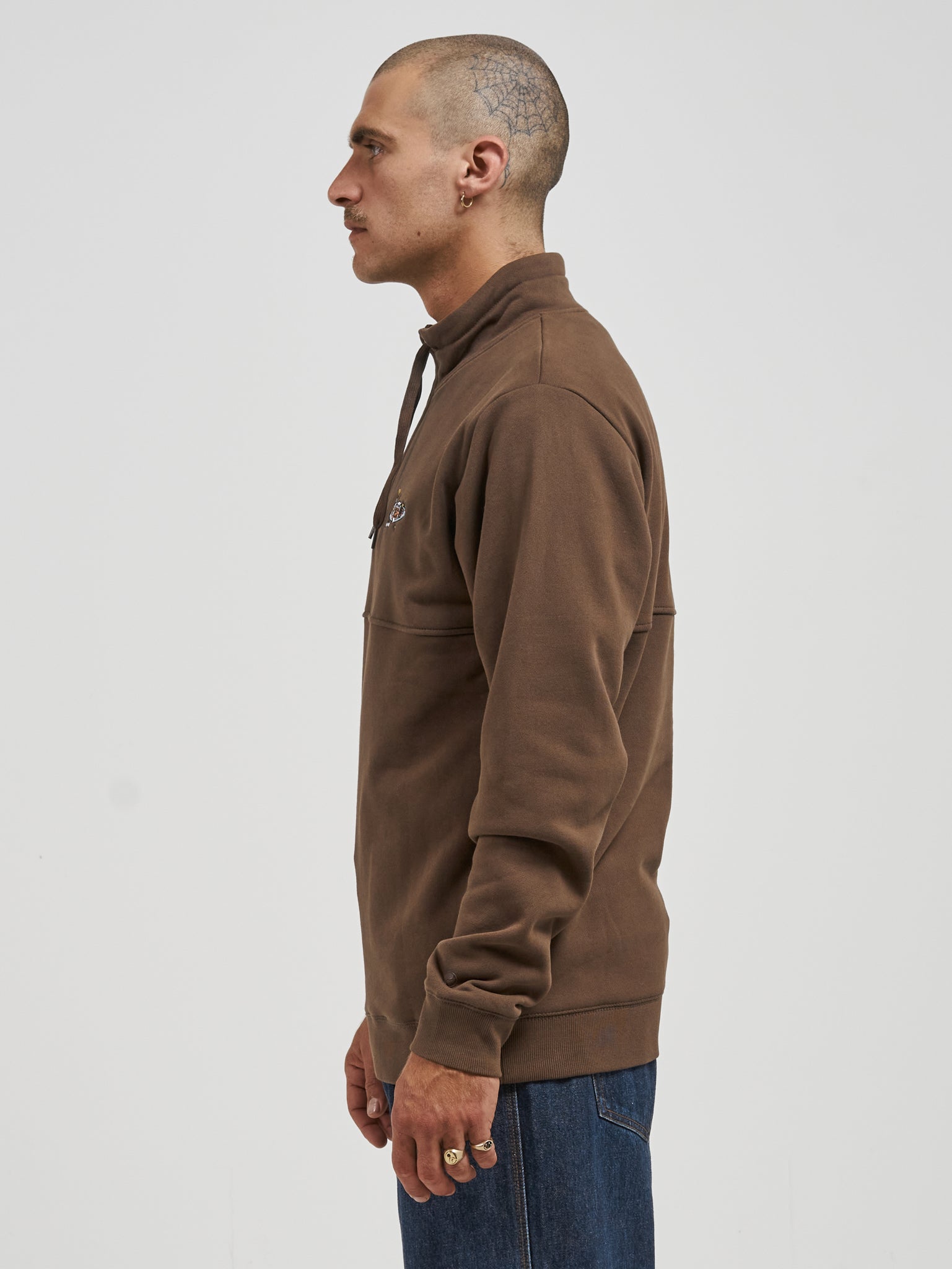 Badger Quarter Zip Fleece - Rain Drum